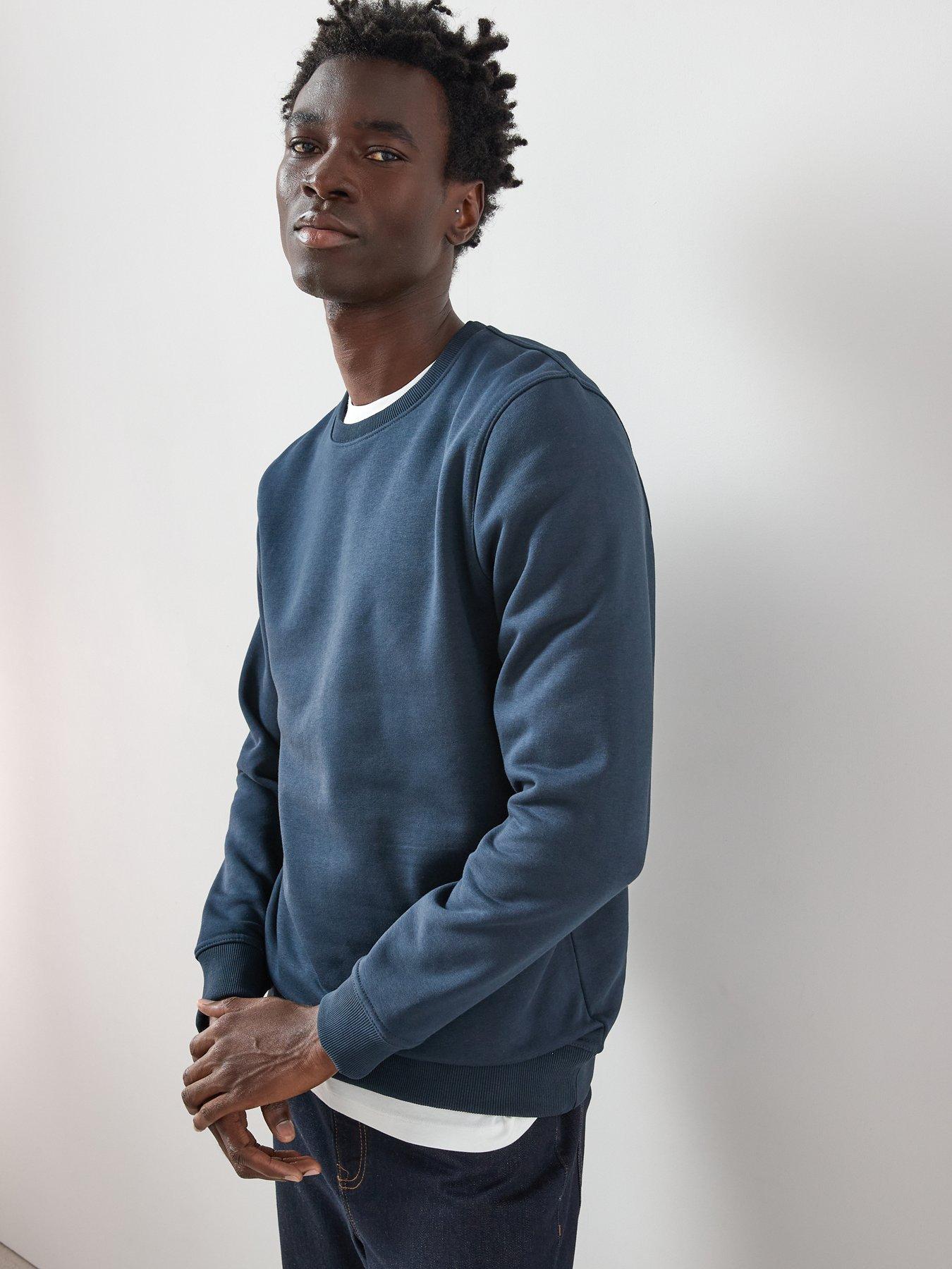 Image 5 of 6 of The Very Collection Cotton Blend Crew Neck Sweat - Navy