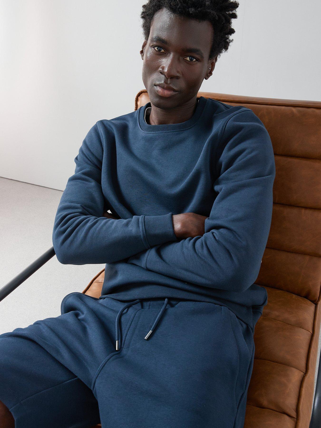 Image 6 of 6 of The Very Collection Cotton Blend Crew Neck Sweat - Navy