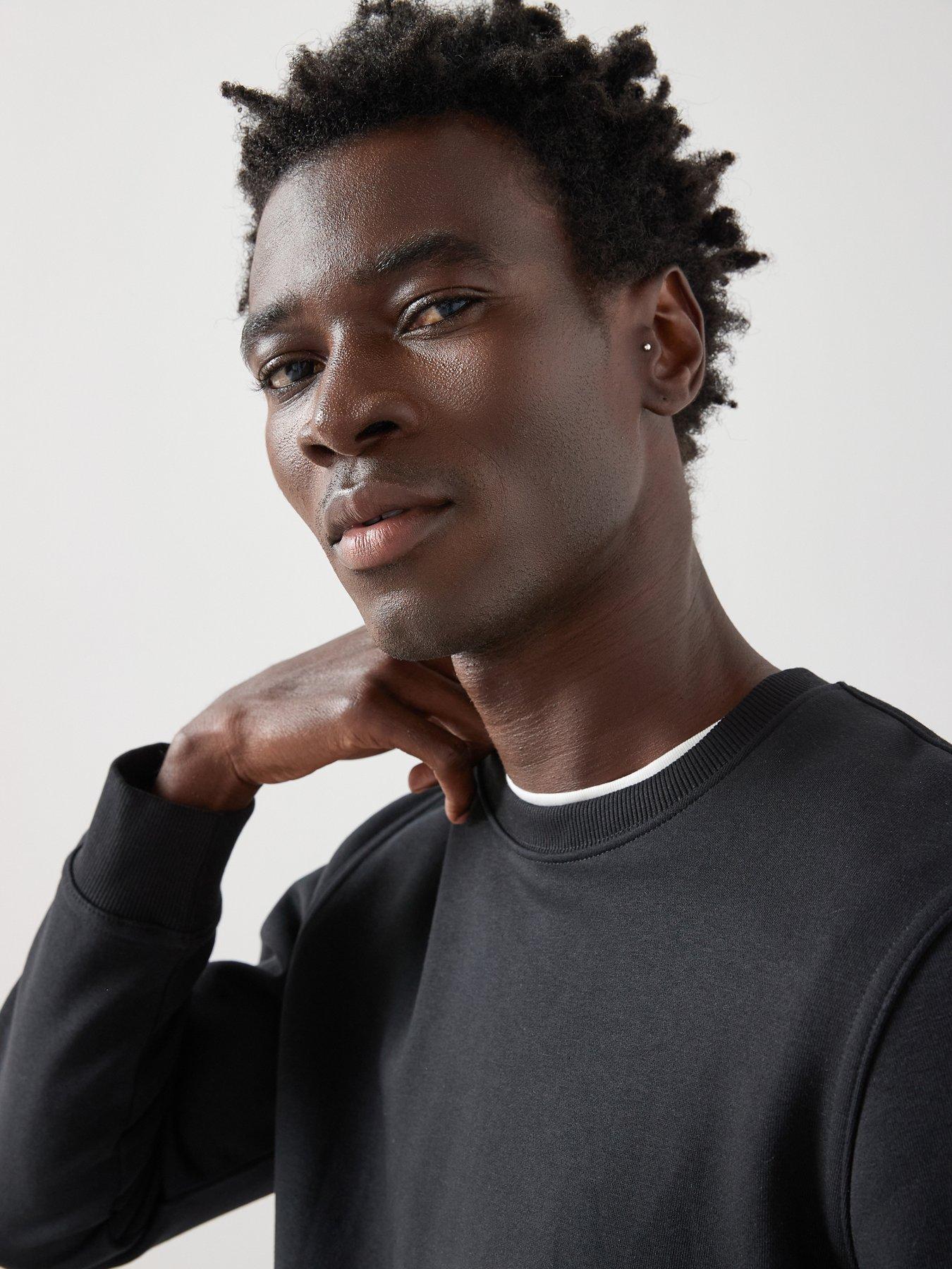 Image 4 of 6 of The Very Collection Crew Neck Sweater - Black
