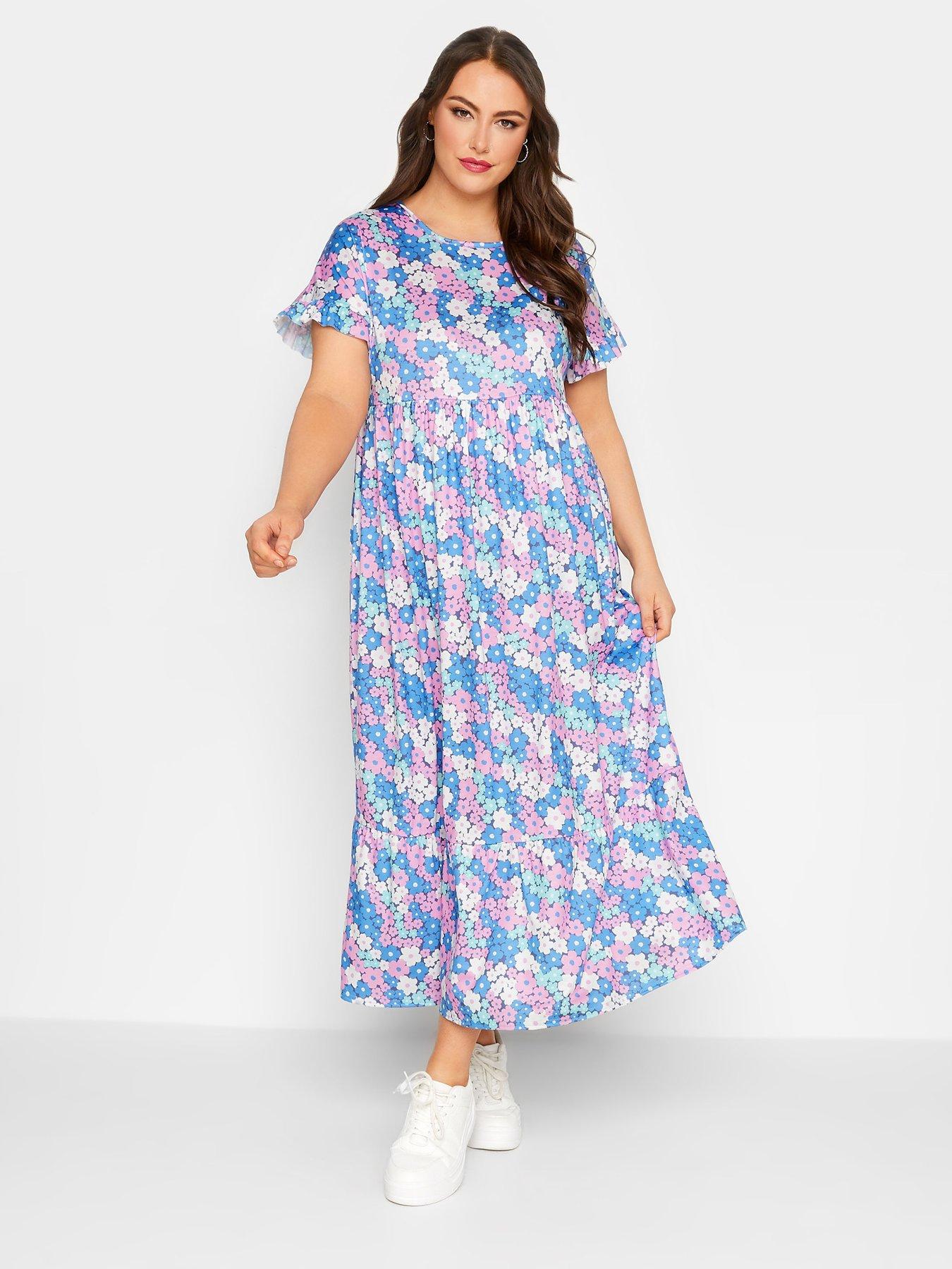 Mixed floral shop maxi dress