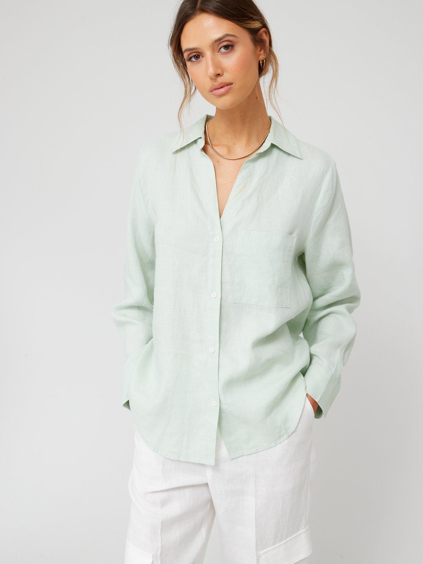 Green Linen Shirt