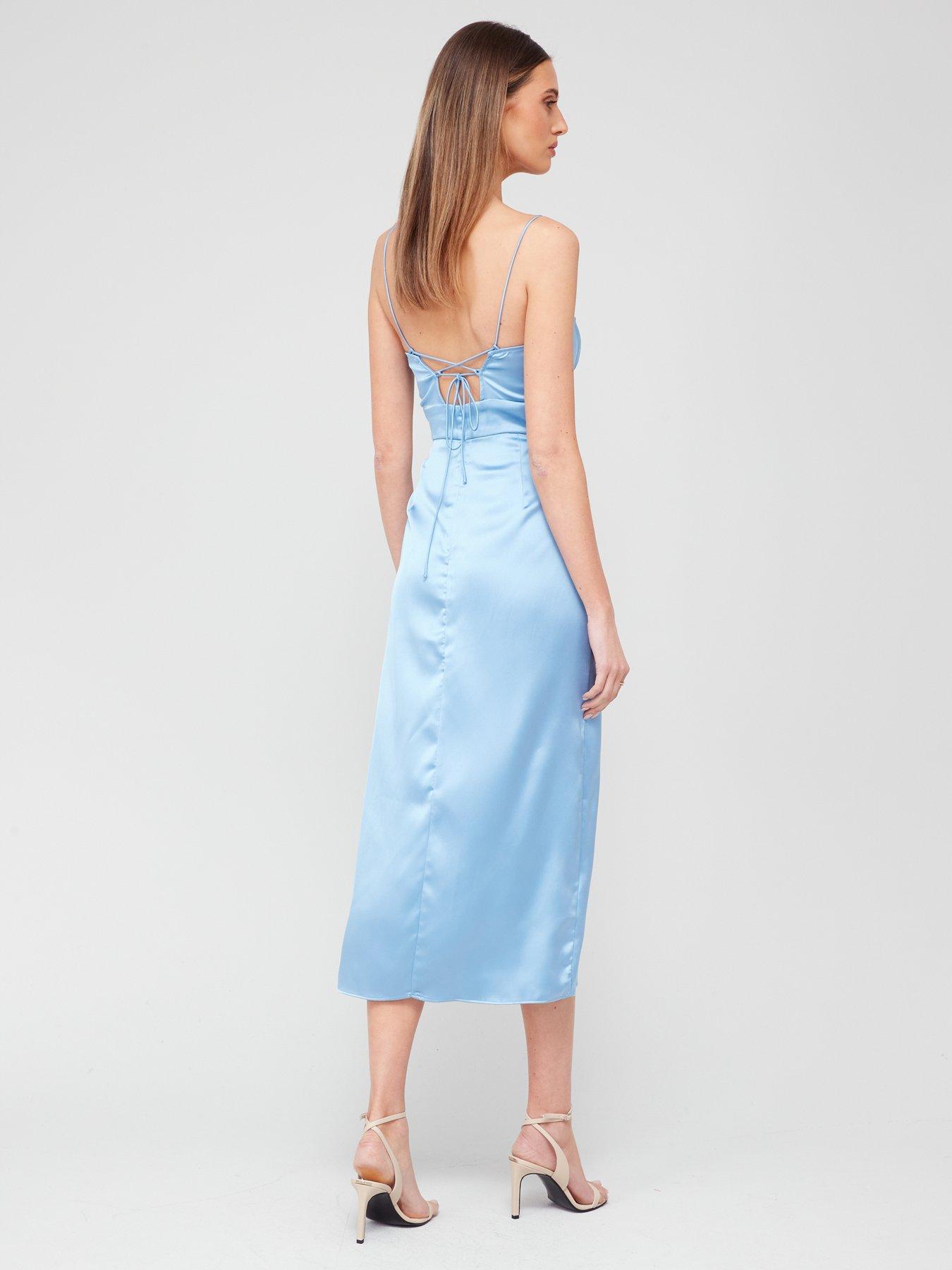 Blue sales camisole dress