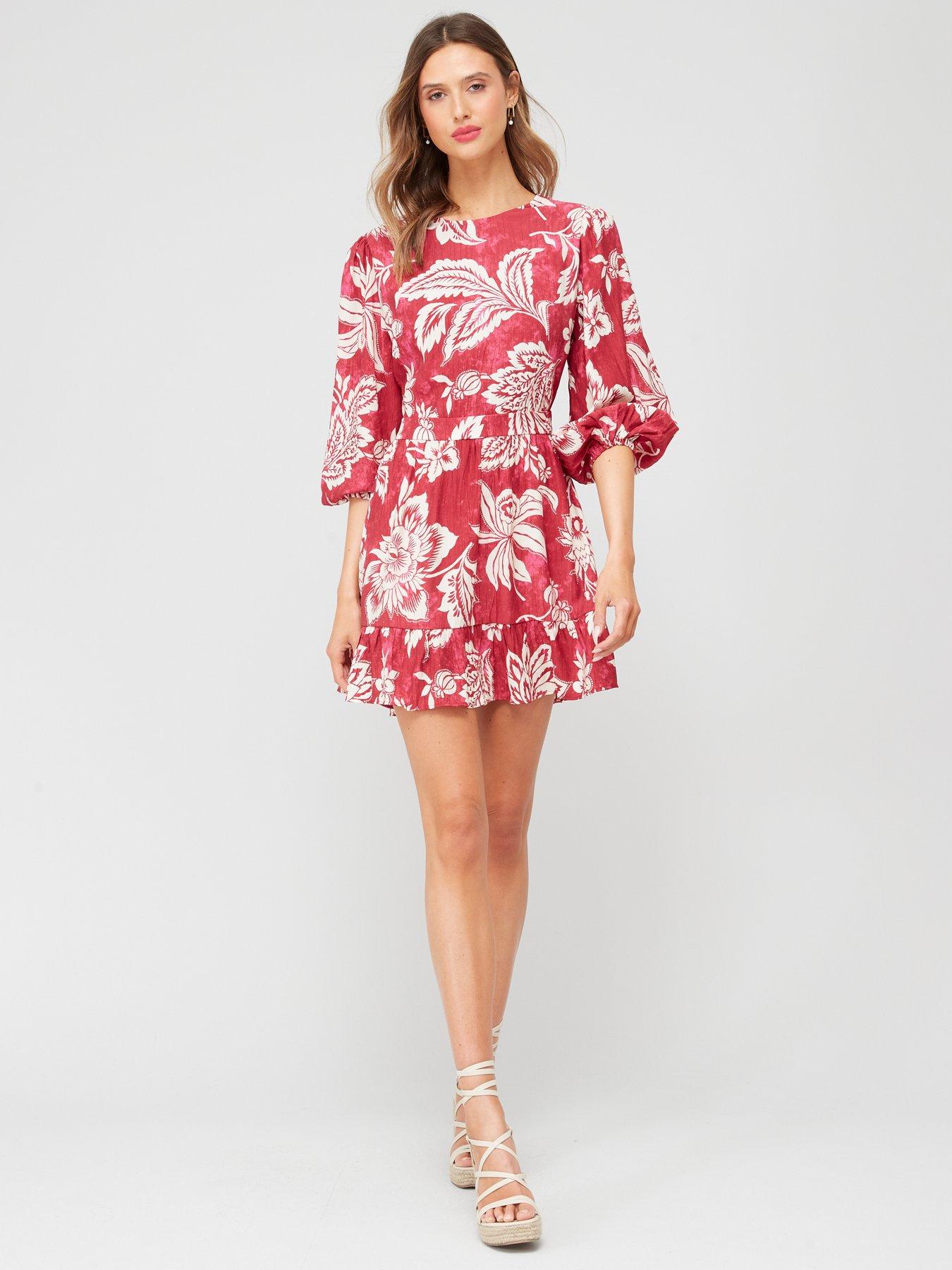 mango-floral-mini-dressfront