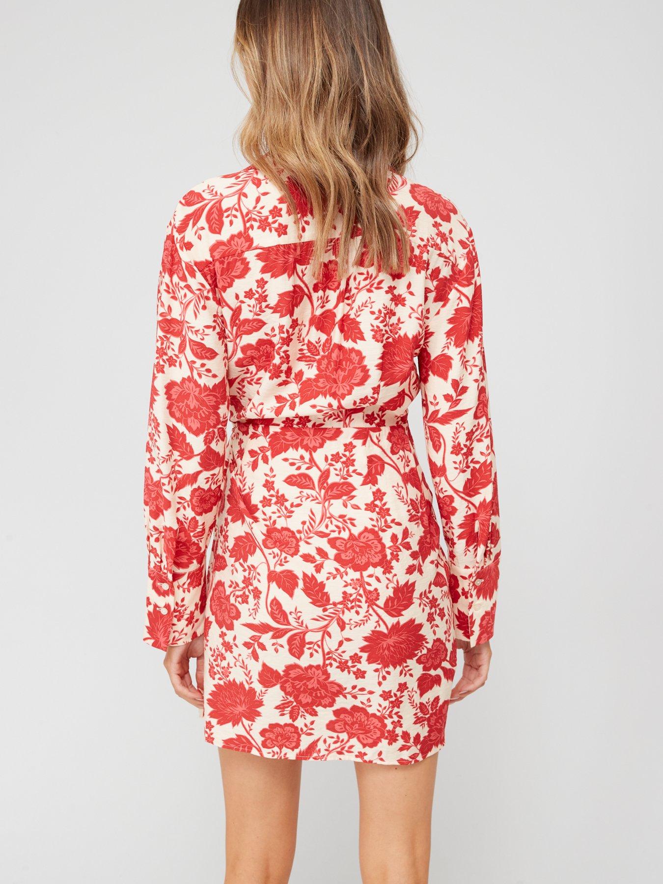 mango-floral-collar-wrap-dressstillFront