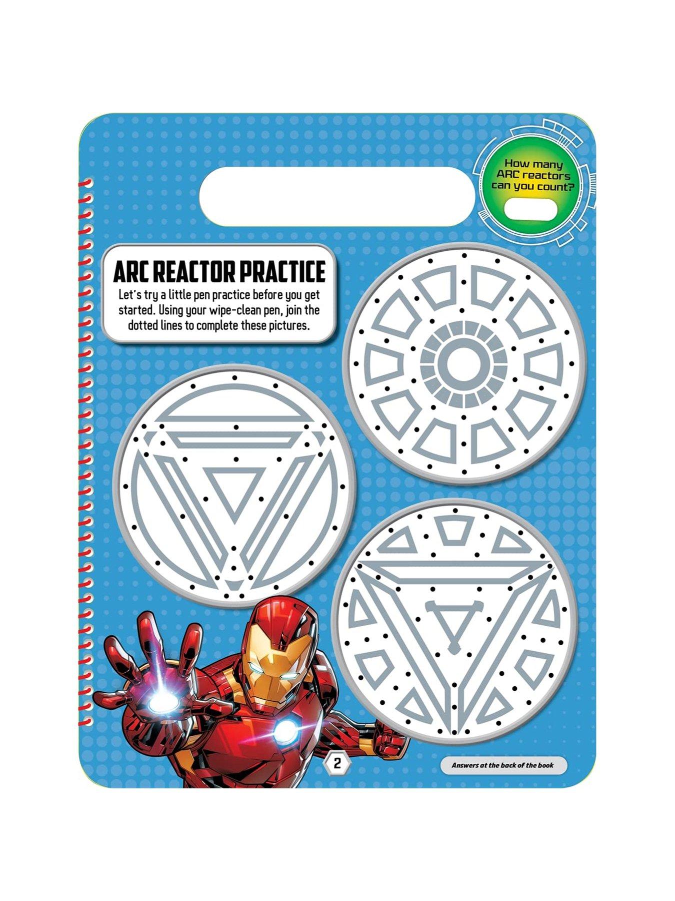 Image 2 of 3 of Marvel Marvel Avengers Iron Man Super Hero Wipe-Clean Activities