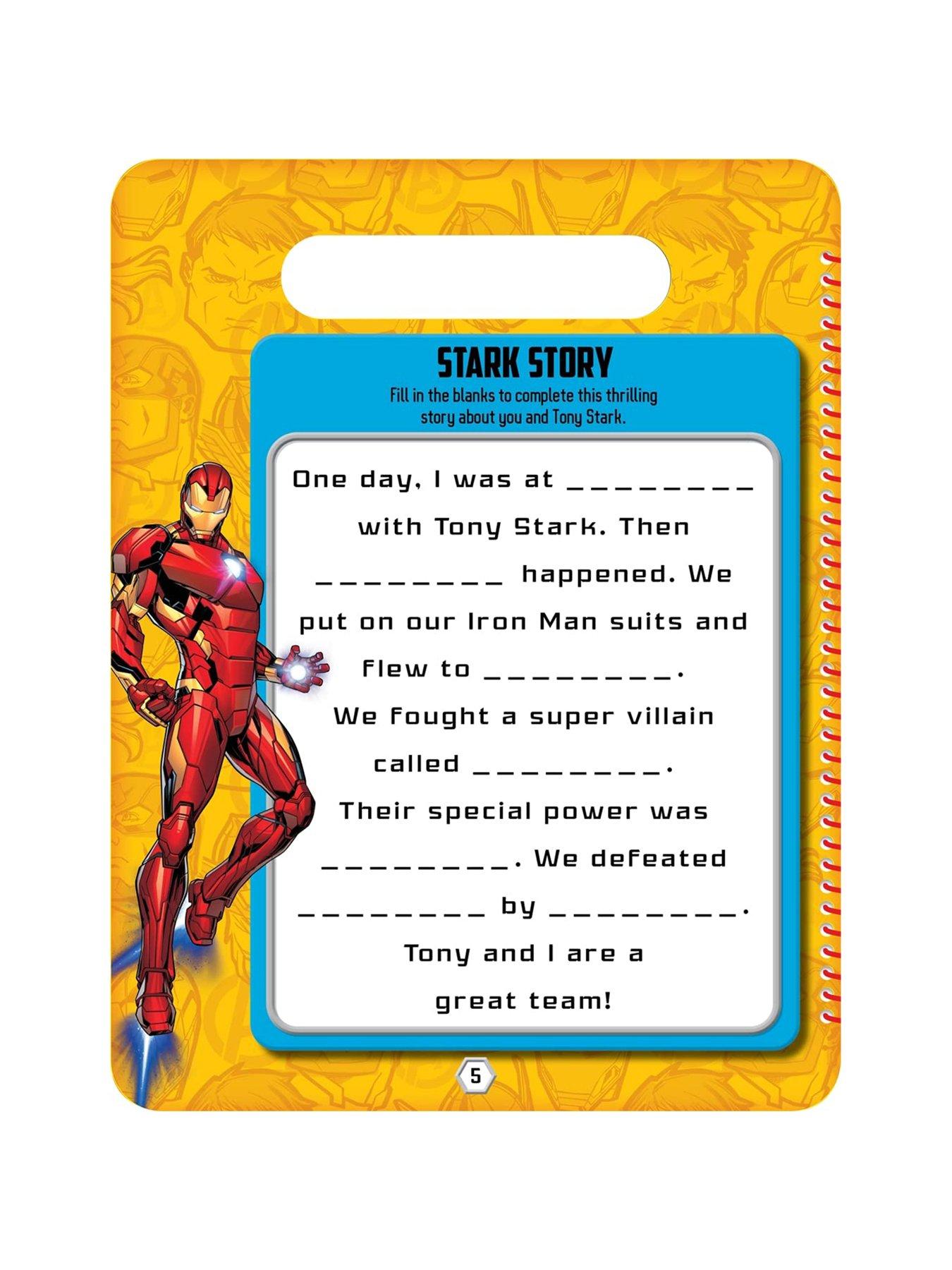 Image 3 of 3 of Marvel Marvel Avengers Iron Man Super Hero Wipe-Clean Activities