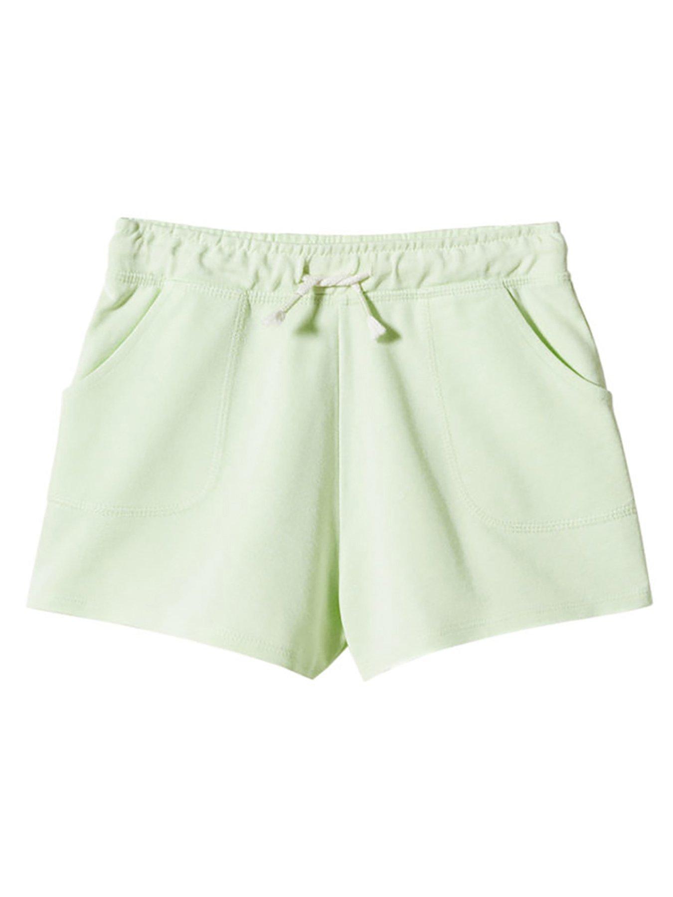 Girls Green Jogger Shorts