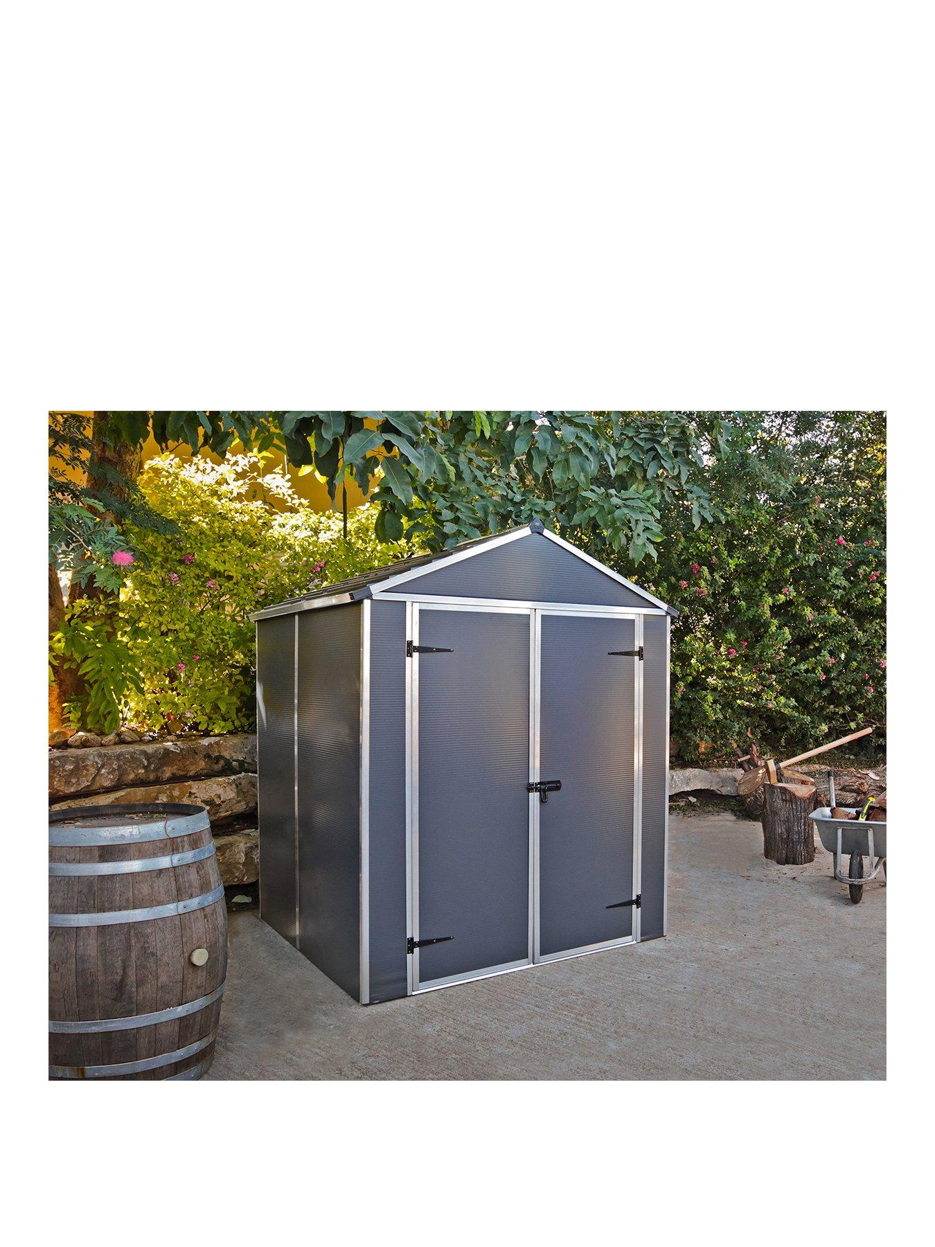 canopia-by-palram-rubicon-shed-6-x-5ft-dark-greyfront