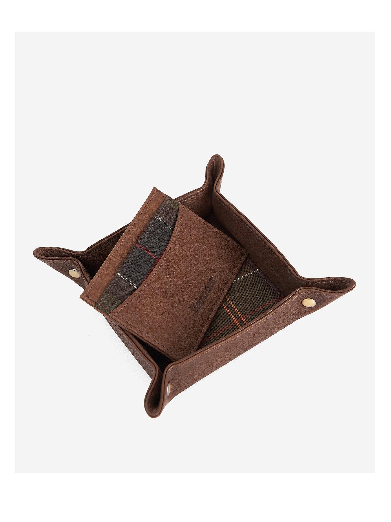 barbour-leather-valet-tray-and-card-holder-gift-set-brown