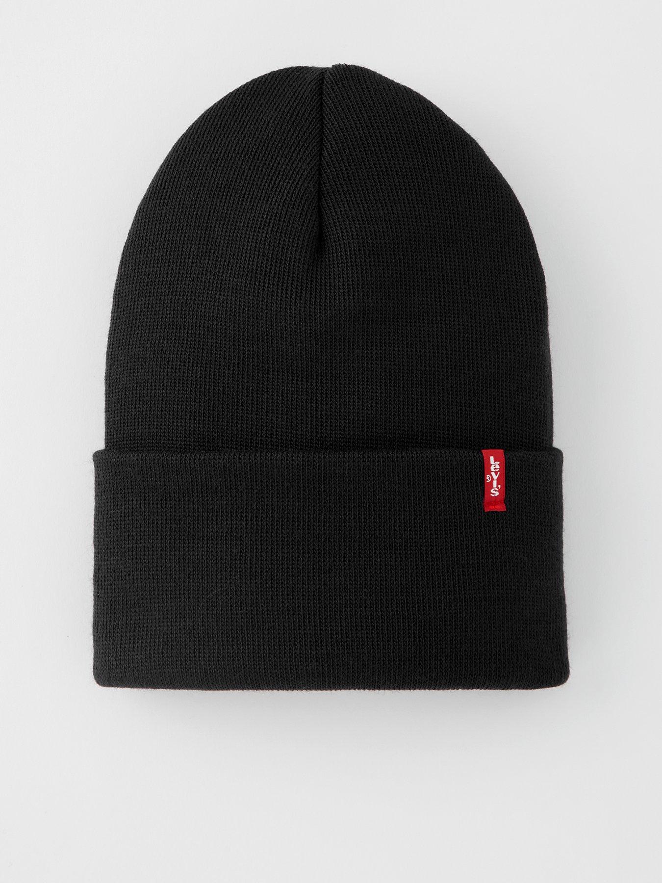 levis-levis-slouchy-red-tab-beanie-black