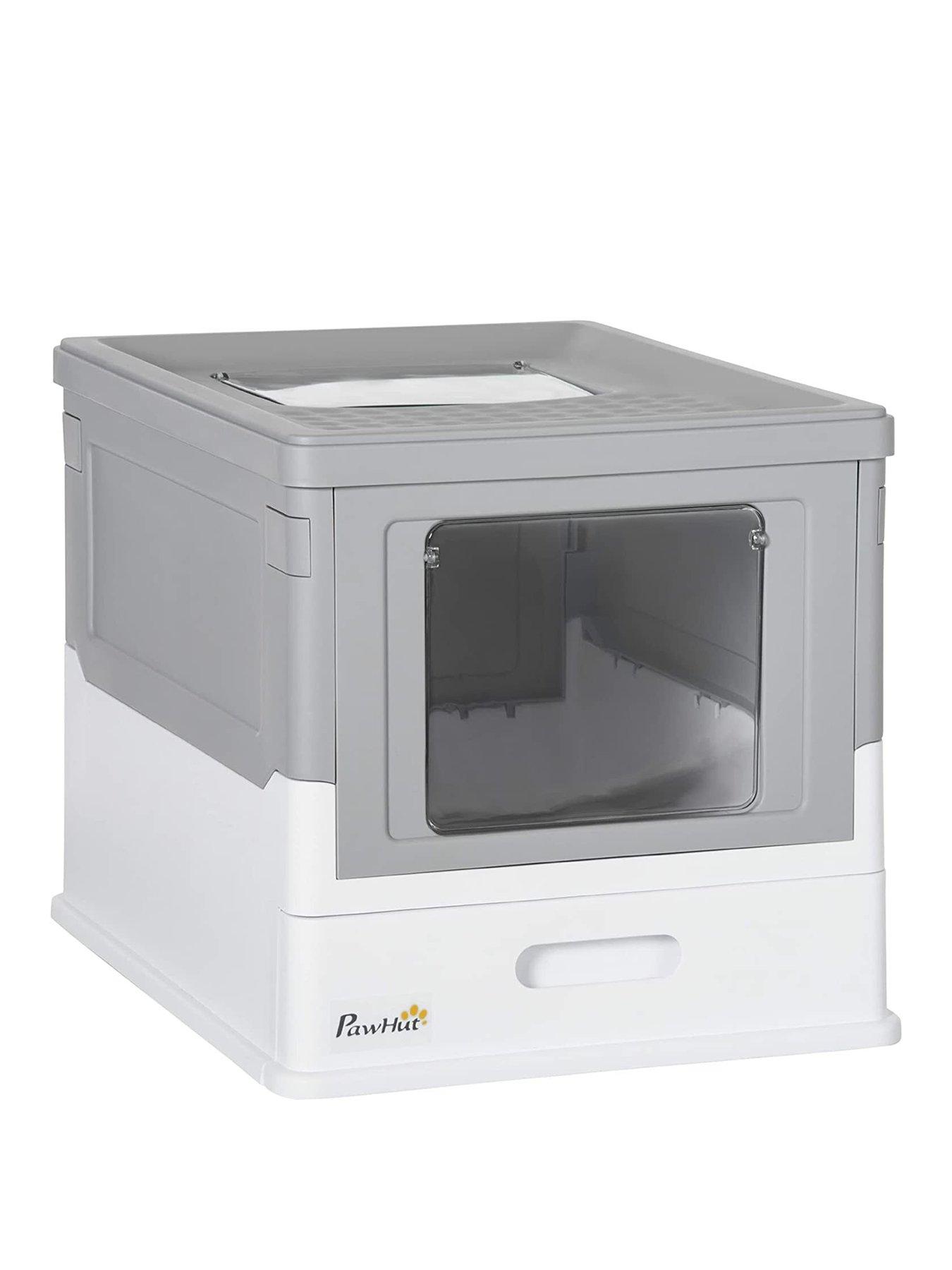 Image of PawHut Hooded Cat Litter - Box Scoop Included
