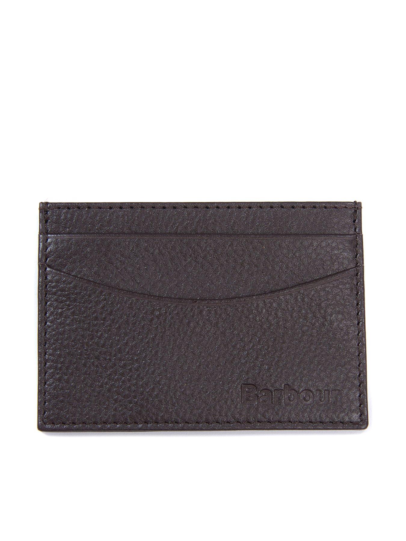 Image 1 of 3 of Barbour Barbour Amble Leather Card Holder - Dark Brown