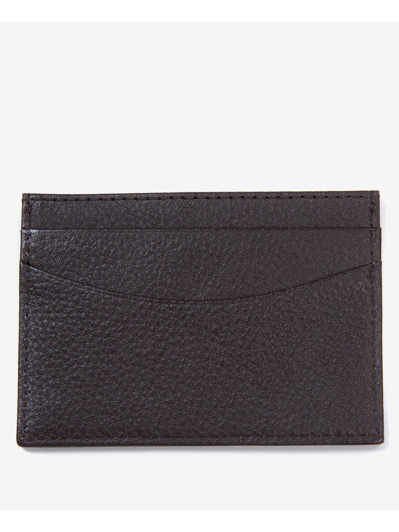 Image 2 of 3 of Barbour Barbour Amble Leather Card Holder - Dark Brown