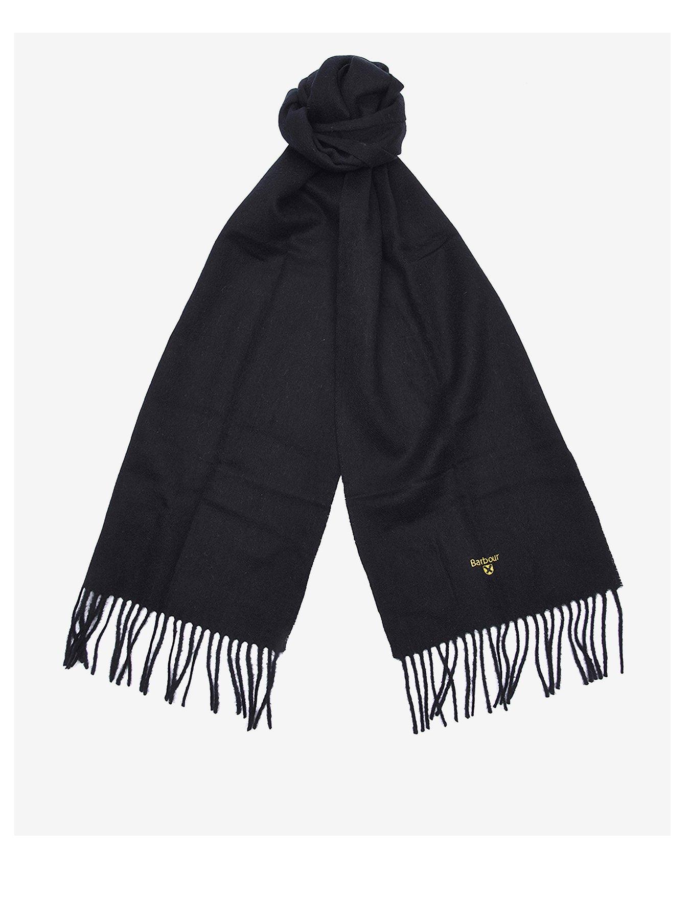 barbour-barbour-plain-lambswool-scarf-blackfront