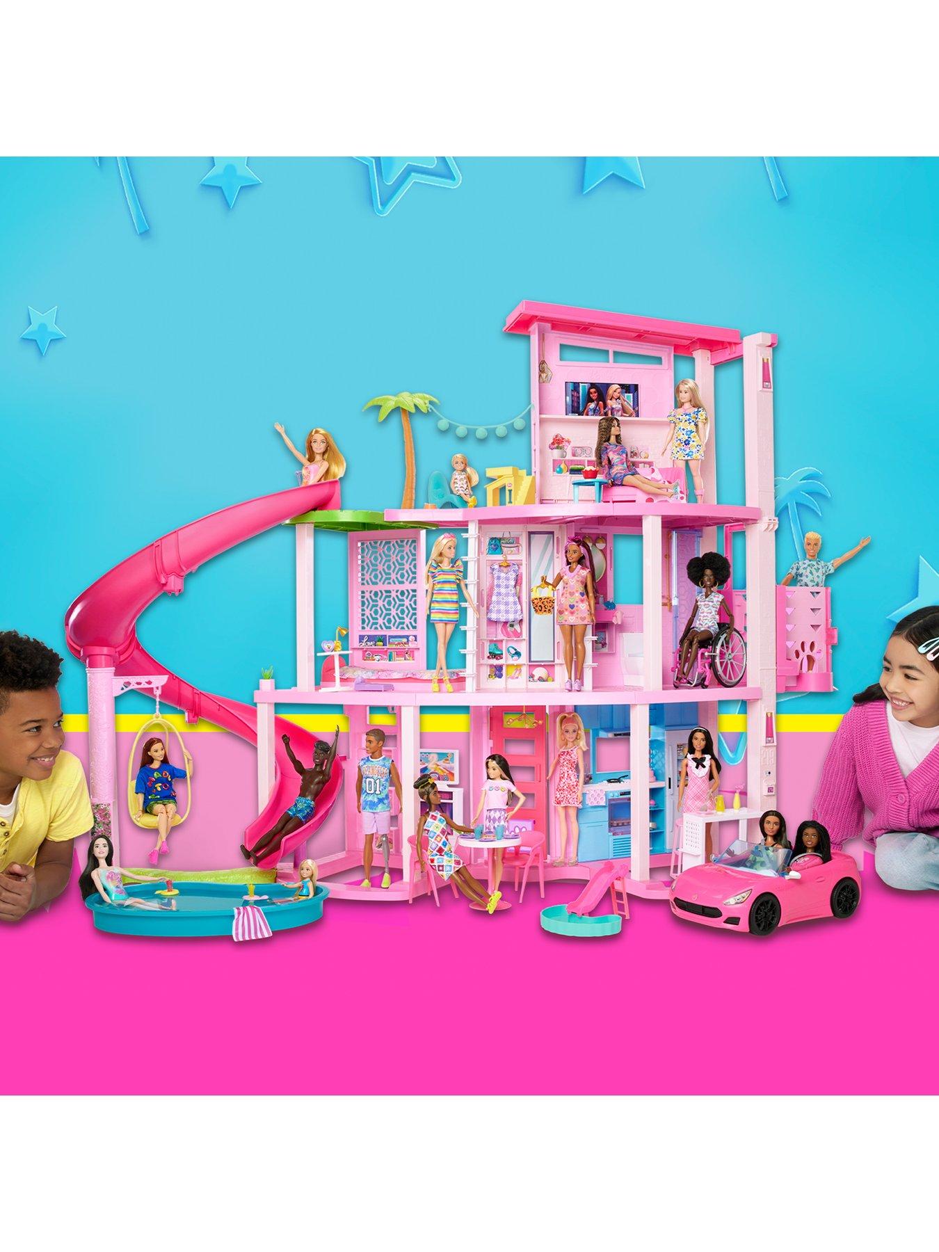 Barbie doll house online with slide