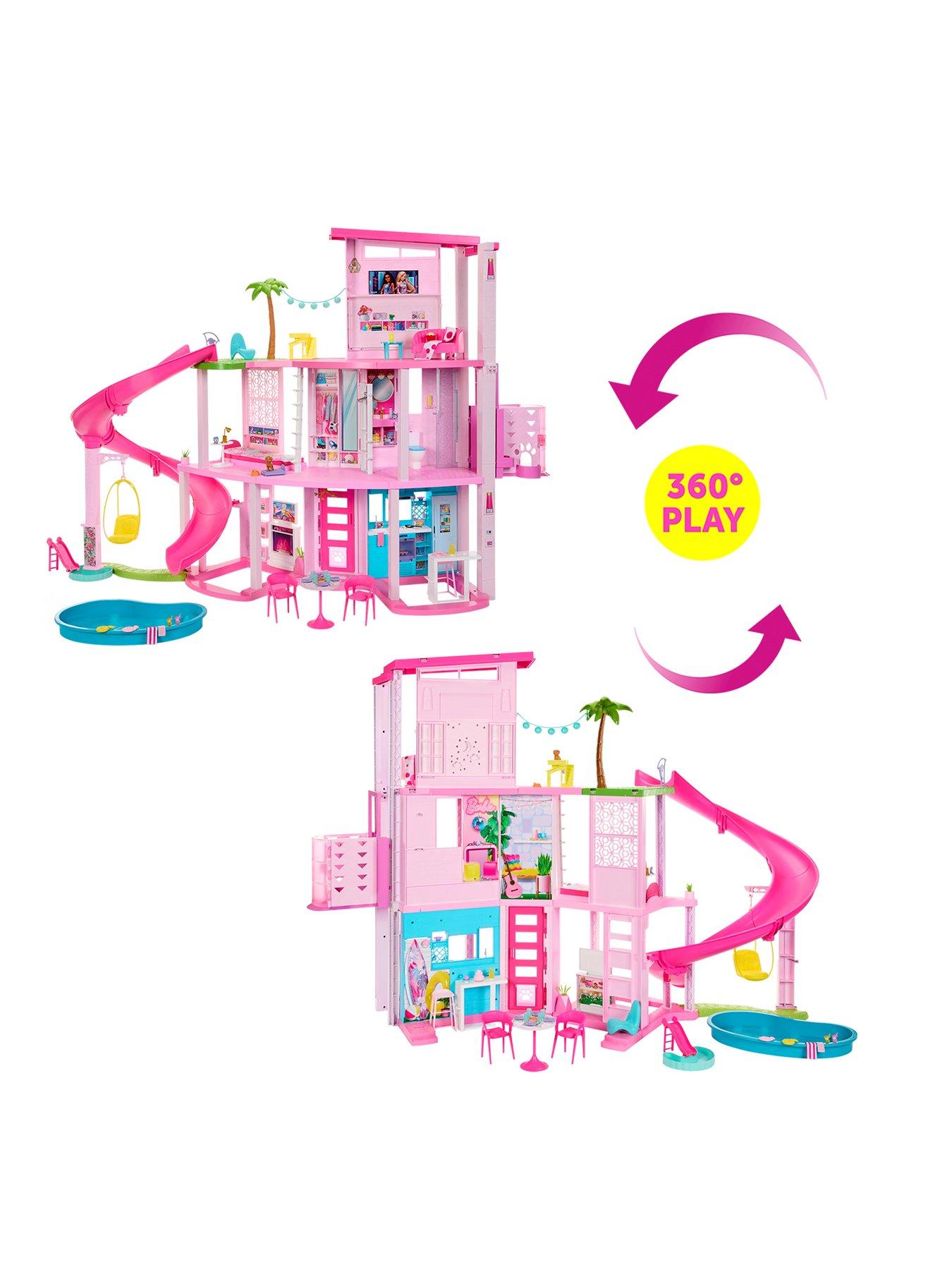 Barbie DreamHouse Doll Playset, Slide and Accessories