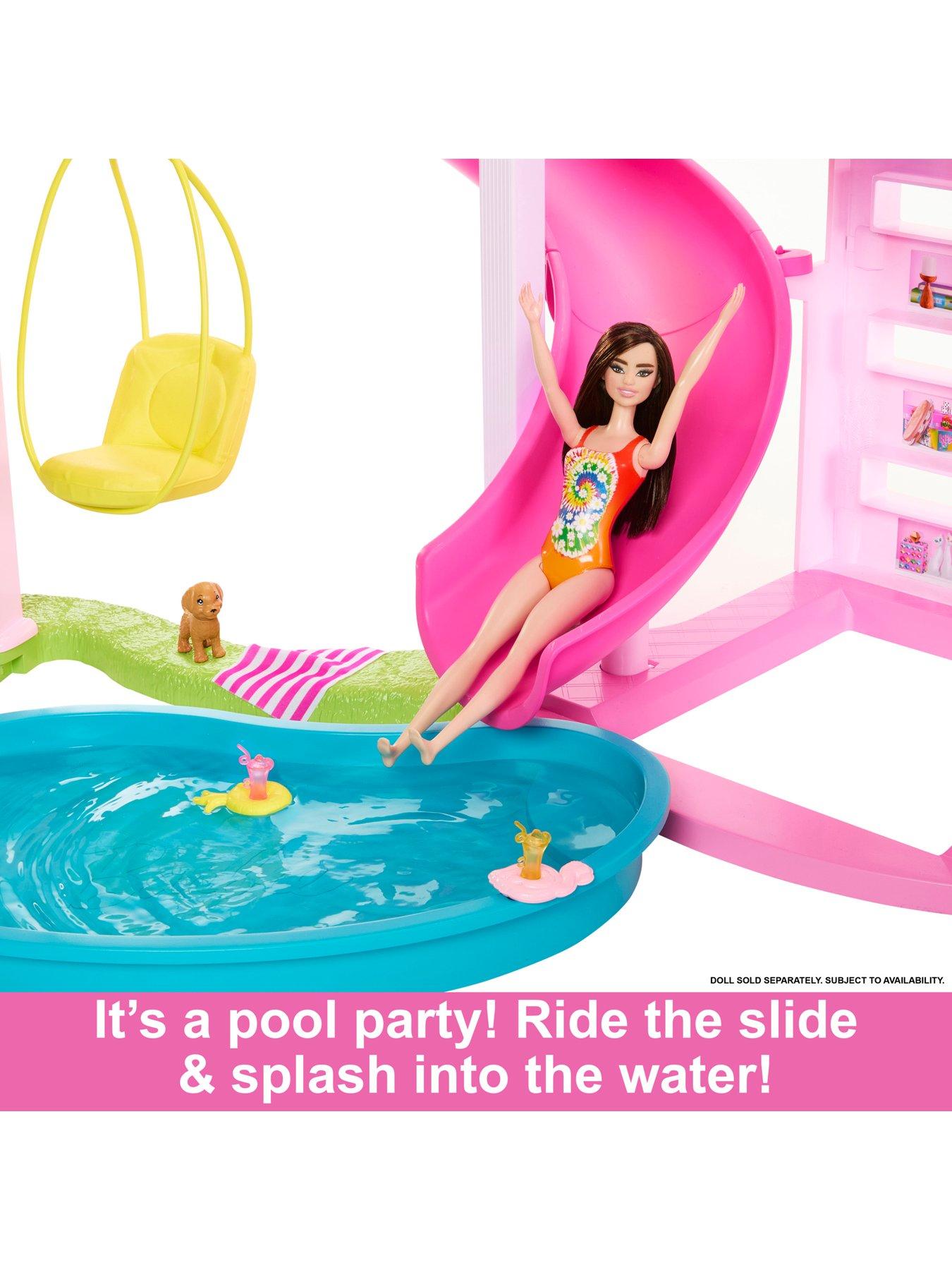 Image 5 of 8 of Barbie DreamHouse Doll Playset, Slide and Accessories