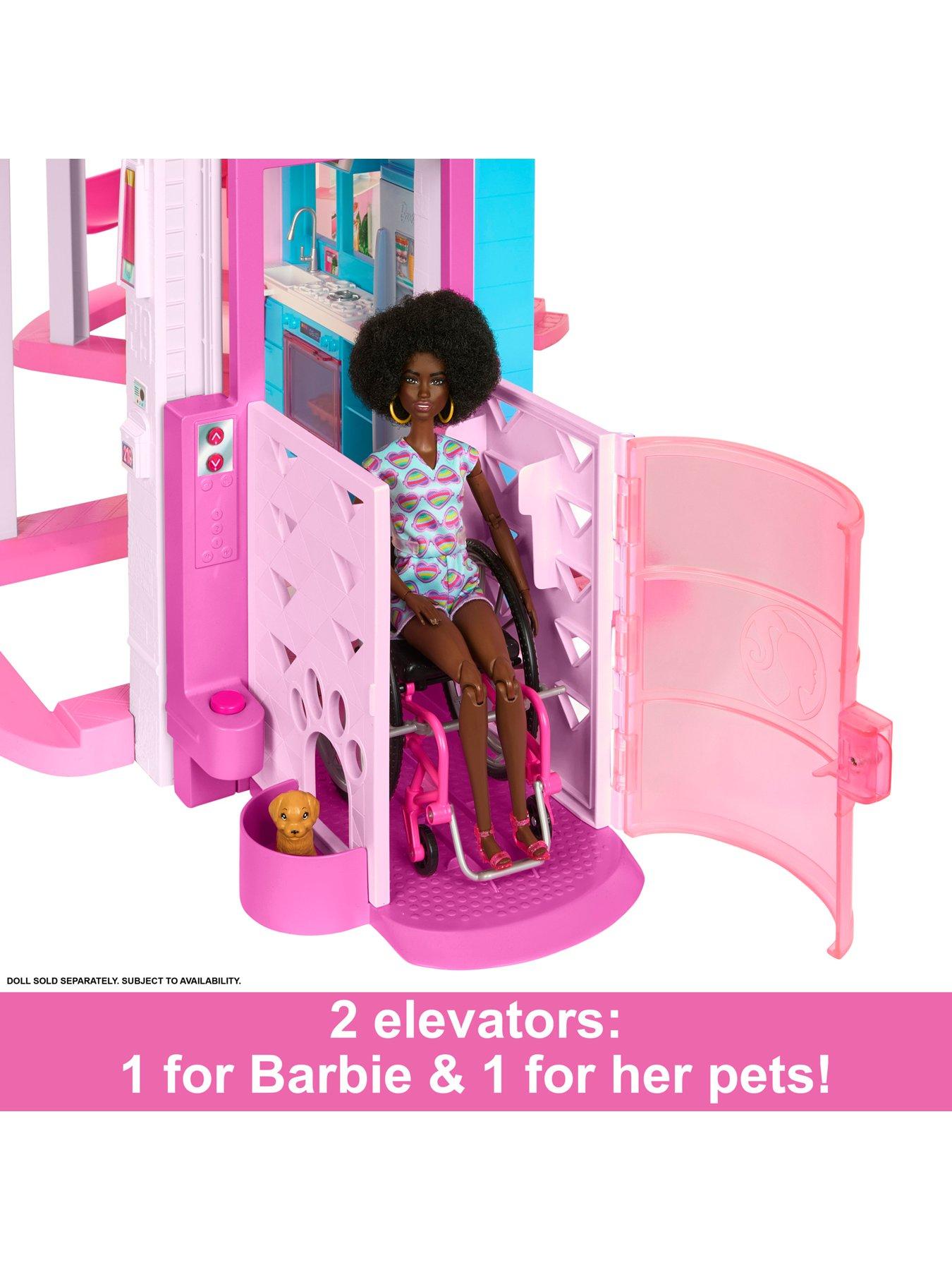 Image 6 of 8 of Barbie DreamHouse Doll Playset, Slide and Accessories