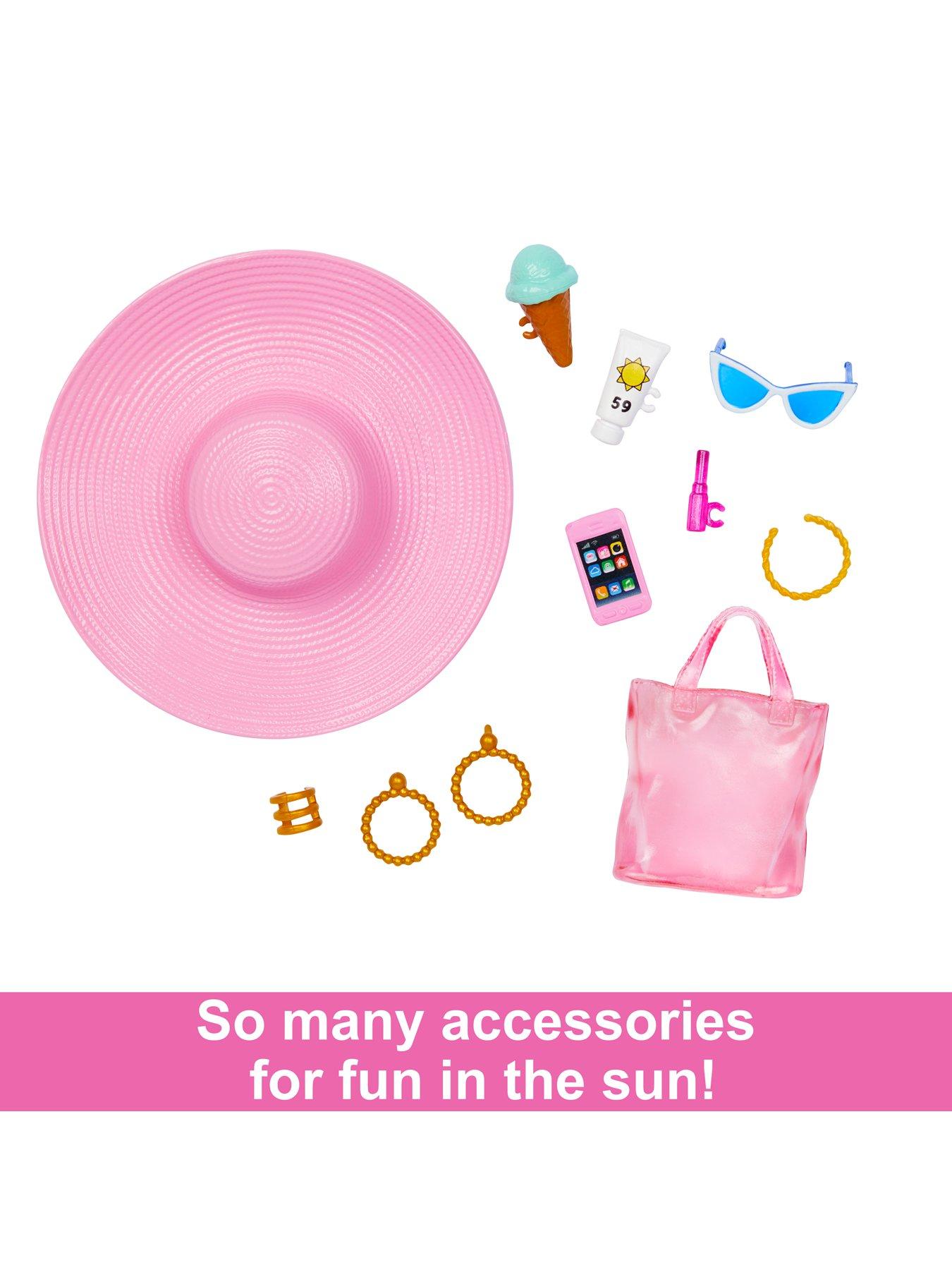 Image 3 of 5 of Barbie Blonde Barbie Doll with Swimsuit and Beach-Themed Accessories