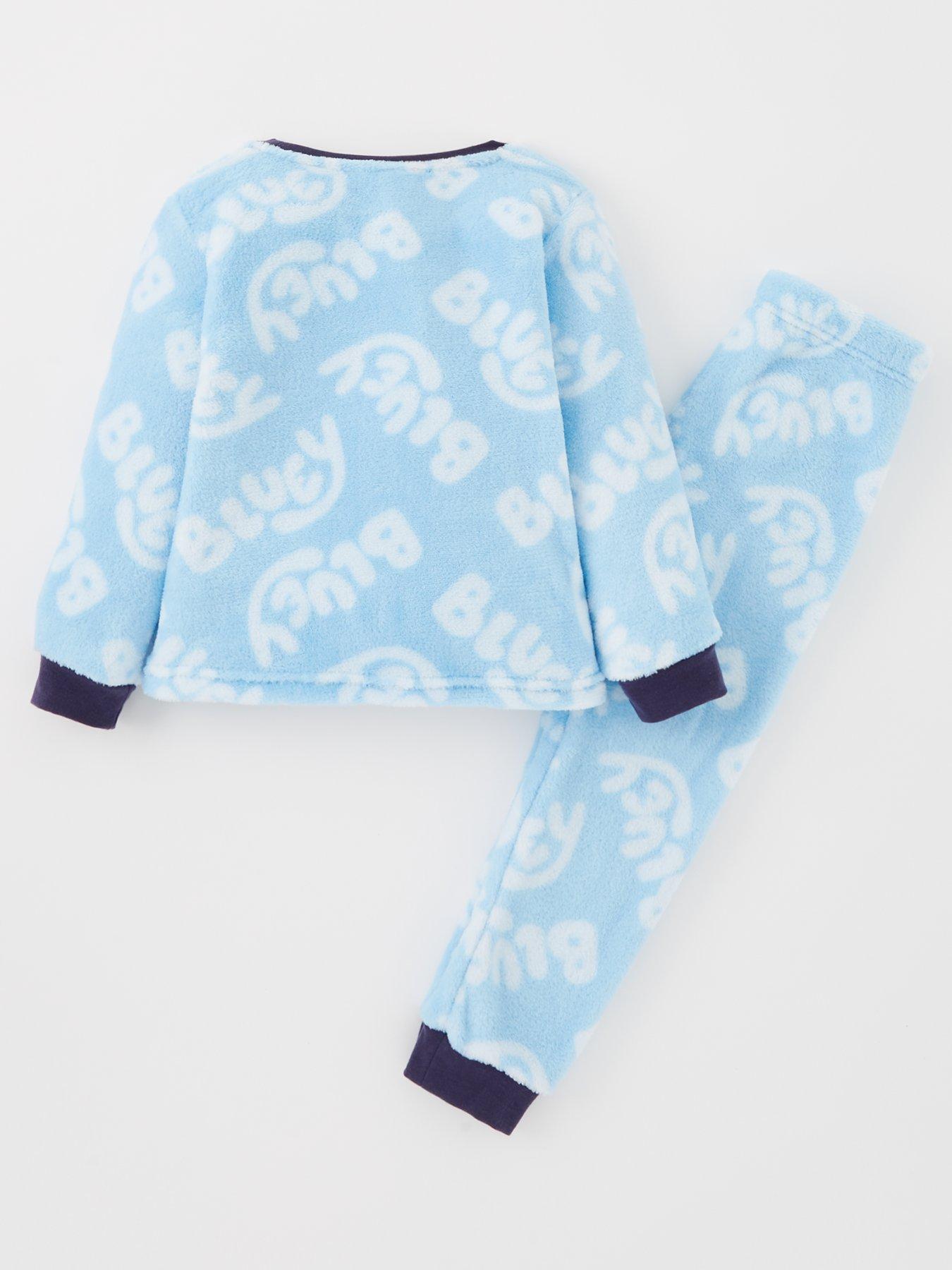 BLUEY Boy's Pyjamas /BLUEY & BINGO Blue Long-Sleeved PJs Sizes 18 months-5  years