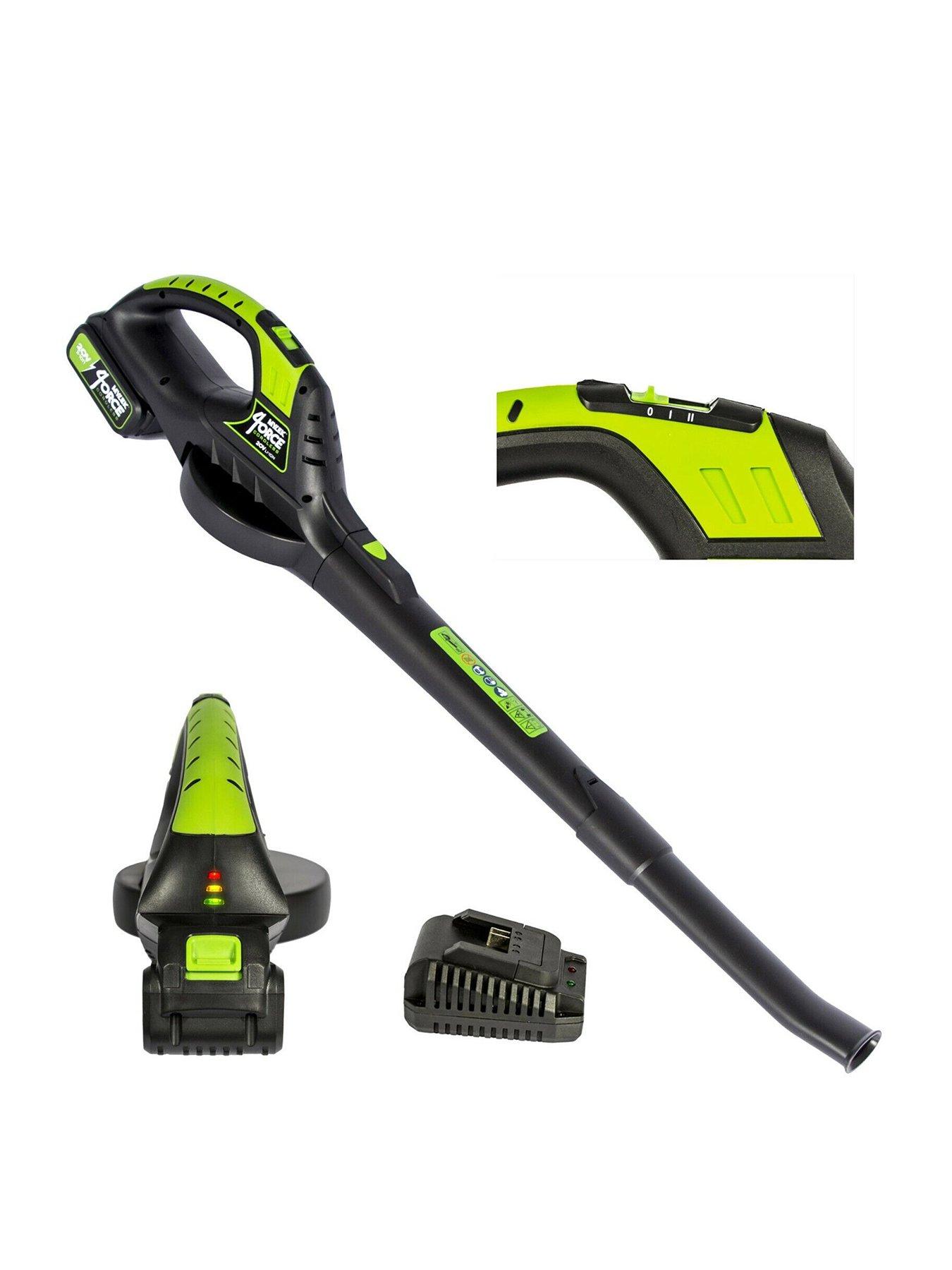 undefined Cordless Leaf Blower 20V Li-ion 4000mAh Battery  &  Fast Charger - Two Speed, Lightweight Handheld For Leaves, Wood Chips, Debris, Grass Cuttings