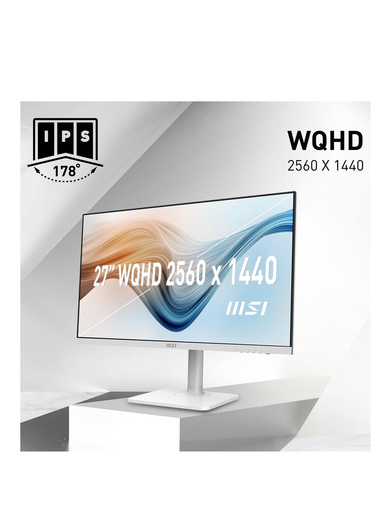 MSI Modern MD272QPW モニター WQHD/27インチ ホワイト 期間限定早割