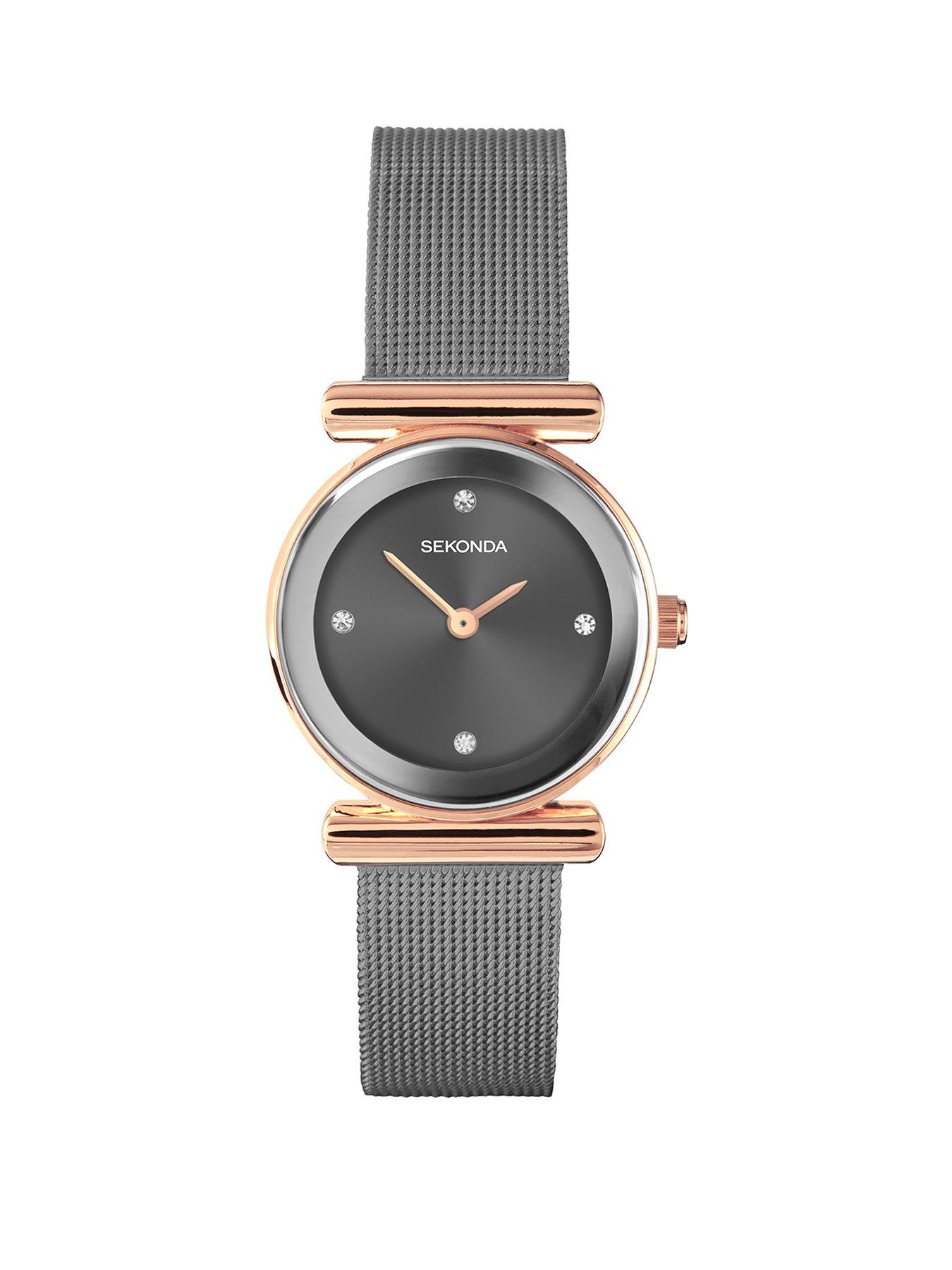 sekonda-womens-grey-stainless-steel-analogue-watch