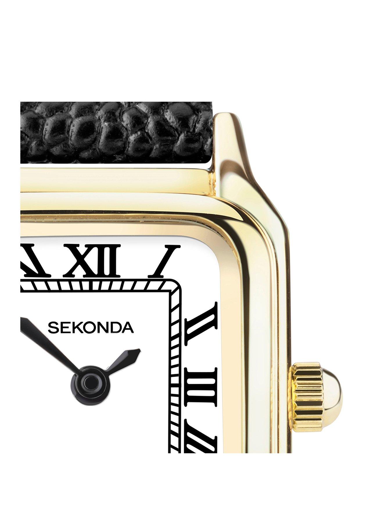 sekonda-womens-monica-black-leather-strap-analogue-watchstillFront