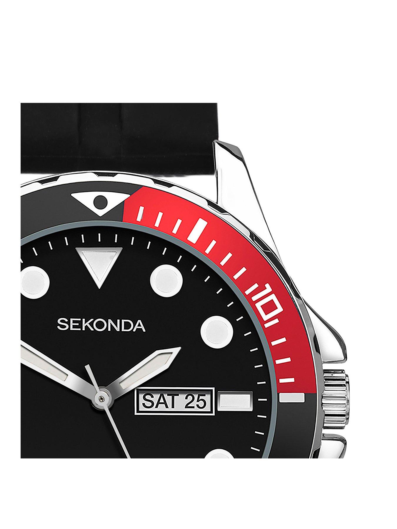 sekonda-womens-black-rubber-strap-analogue-watchstillFront