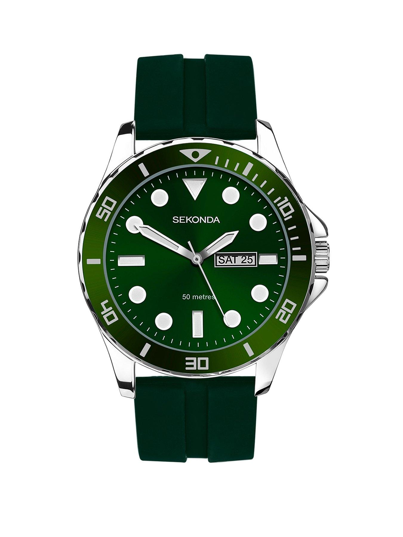 sekonda-mens-green-rubber-strap-analogue-watch