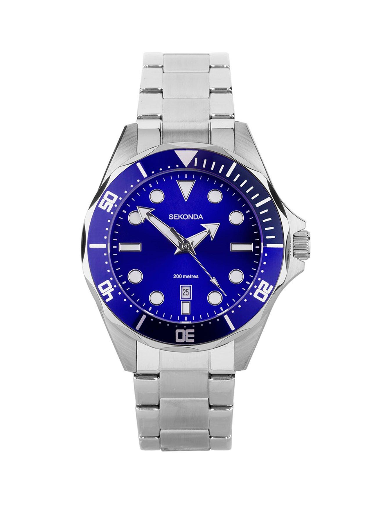 Midnight blue hotsell sekonda mens watch