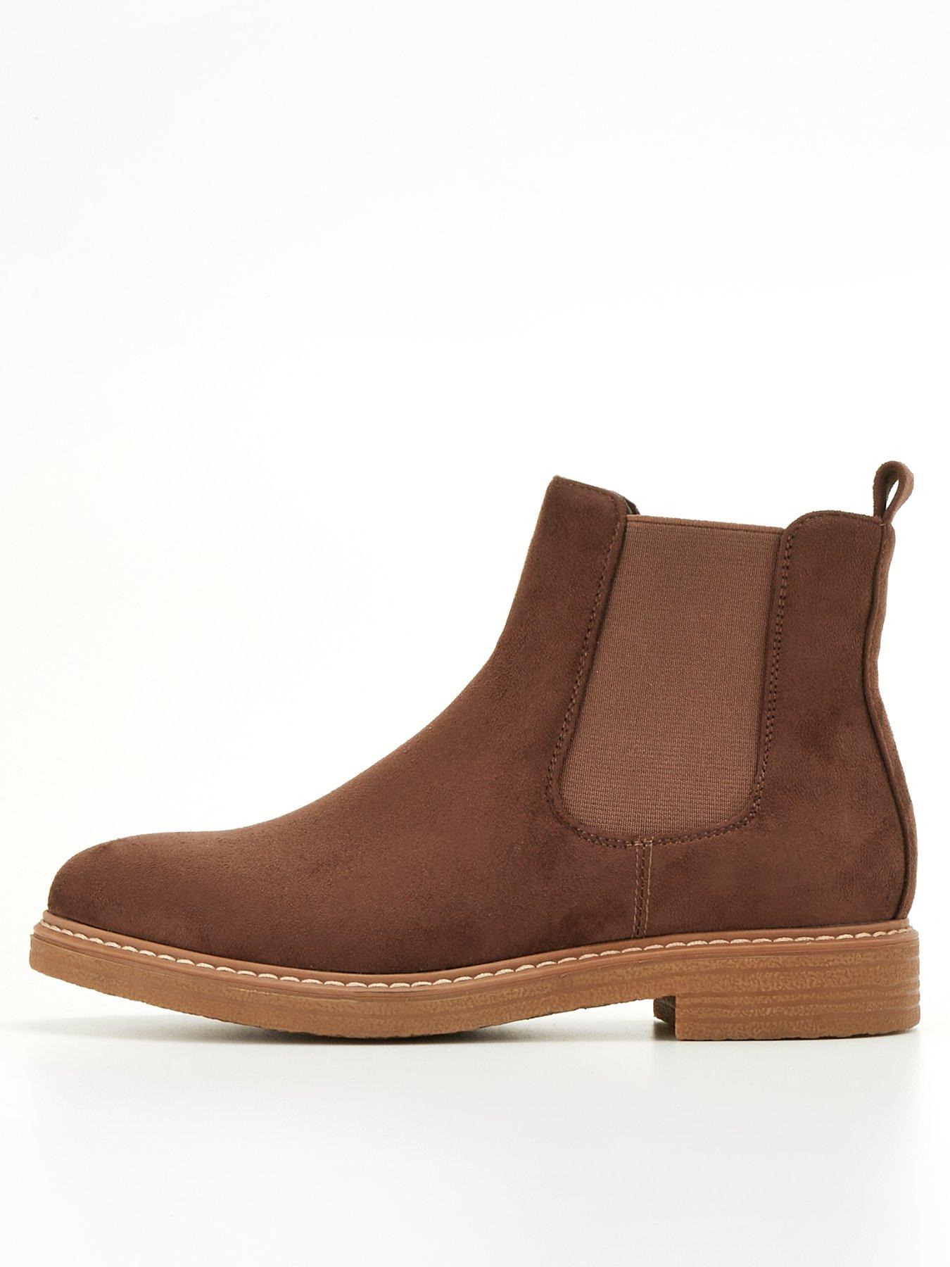 Wide fit tan hot sale chelsea boots