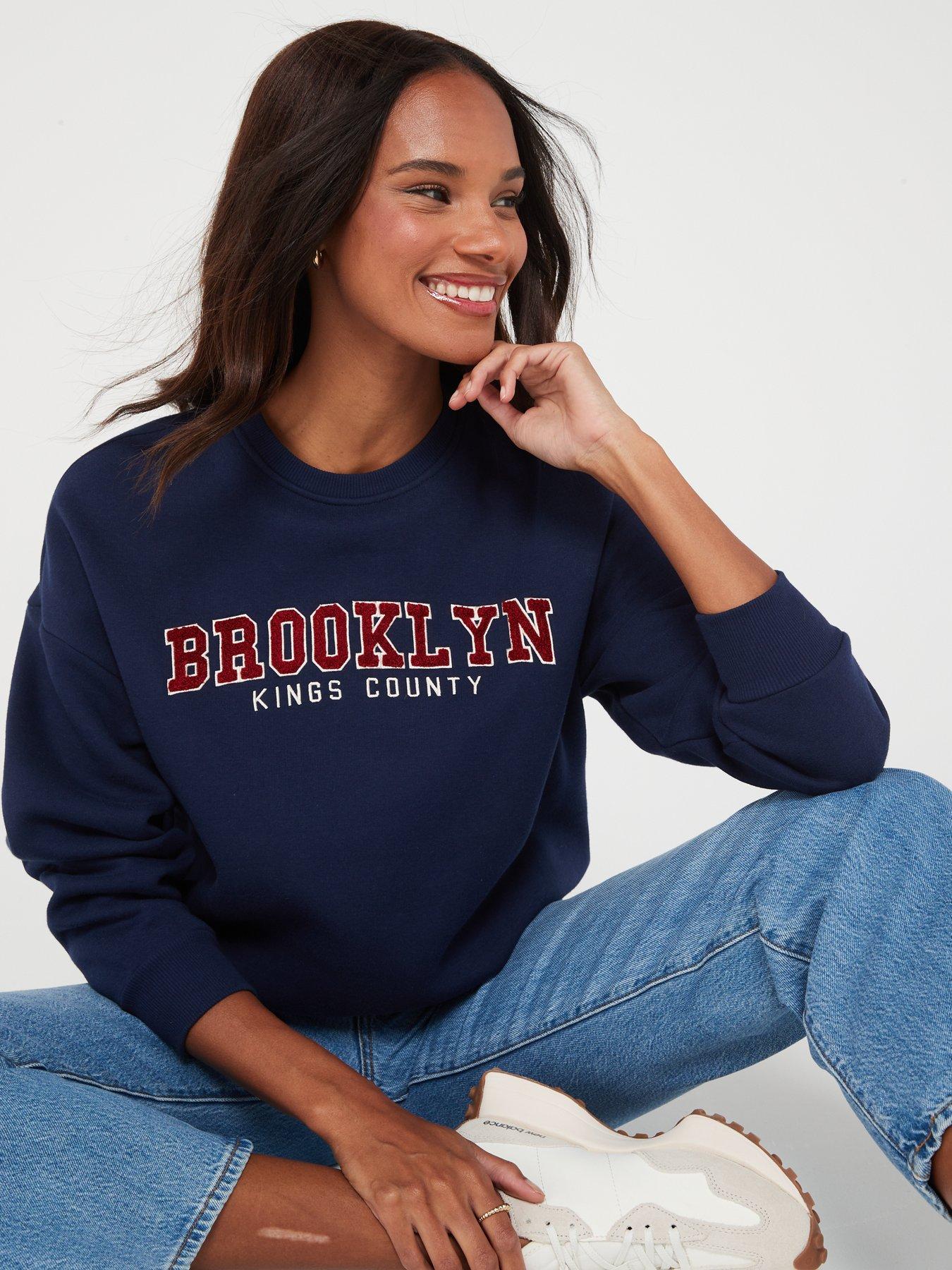 Everyday Brooklyn Longline Slogan Sweatshirt | Very Ireland