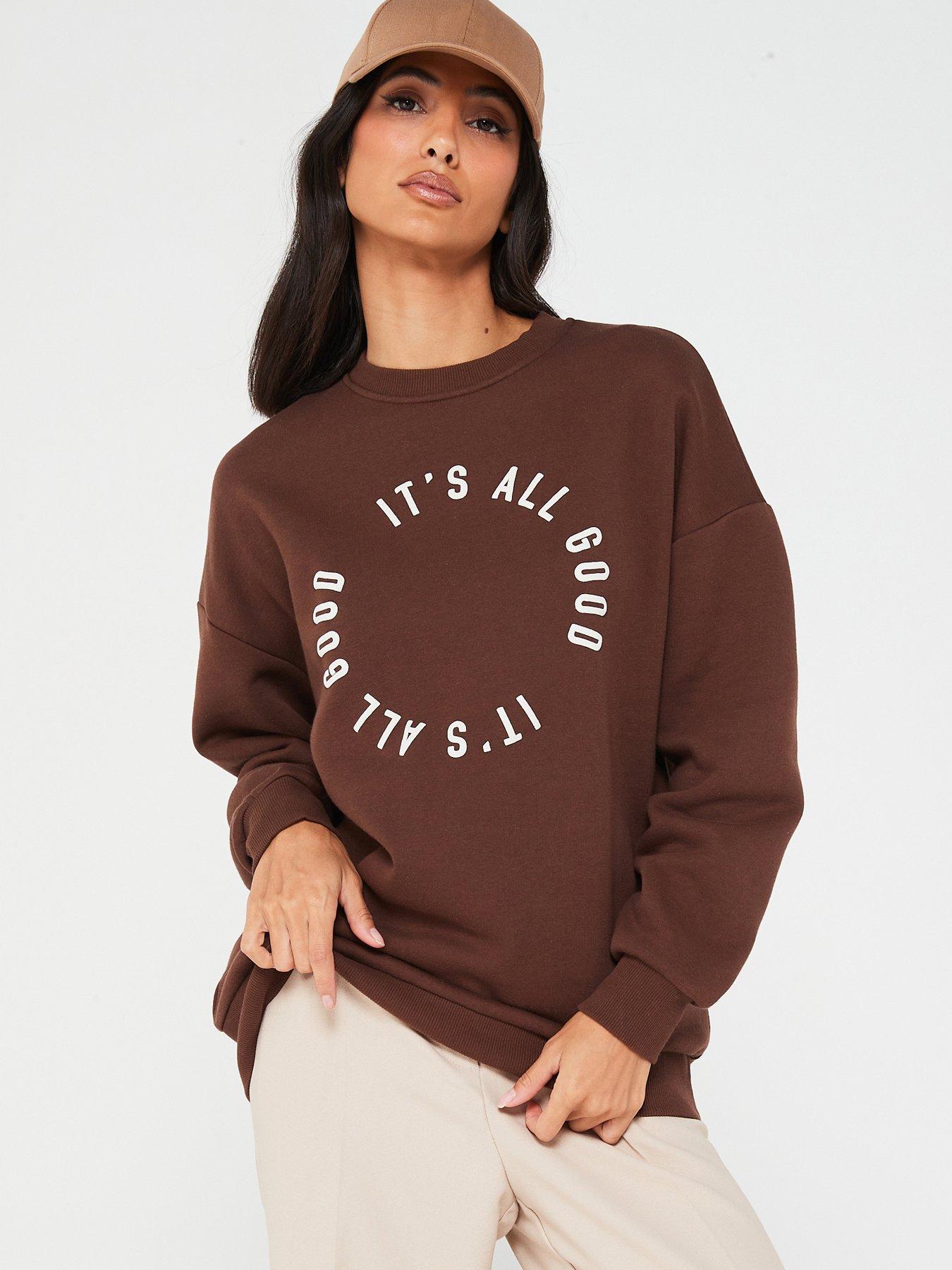 Missguided slogan outlet sweatshirt