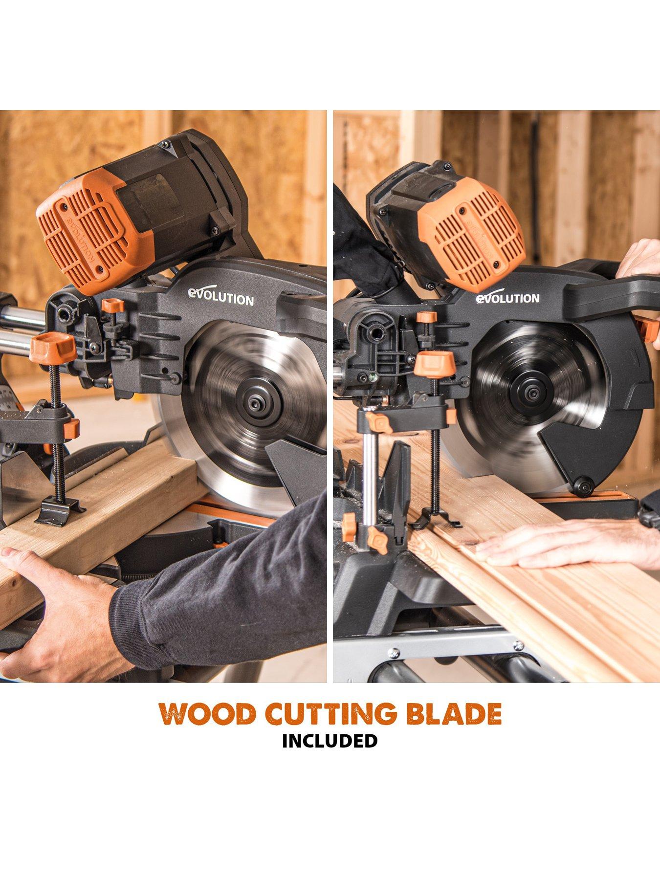 Image 2 of 8 of EVOLUTION Evolution R255SMS-DB+ Pro-Pack 255mm Multi-Material Double Bevel Sliding Mitre Saw