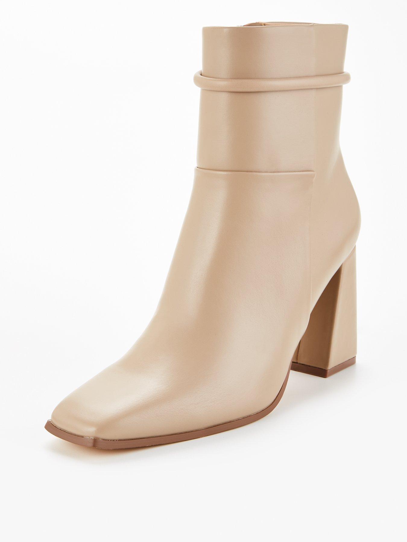 Cream ankle boots clearance uk