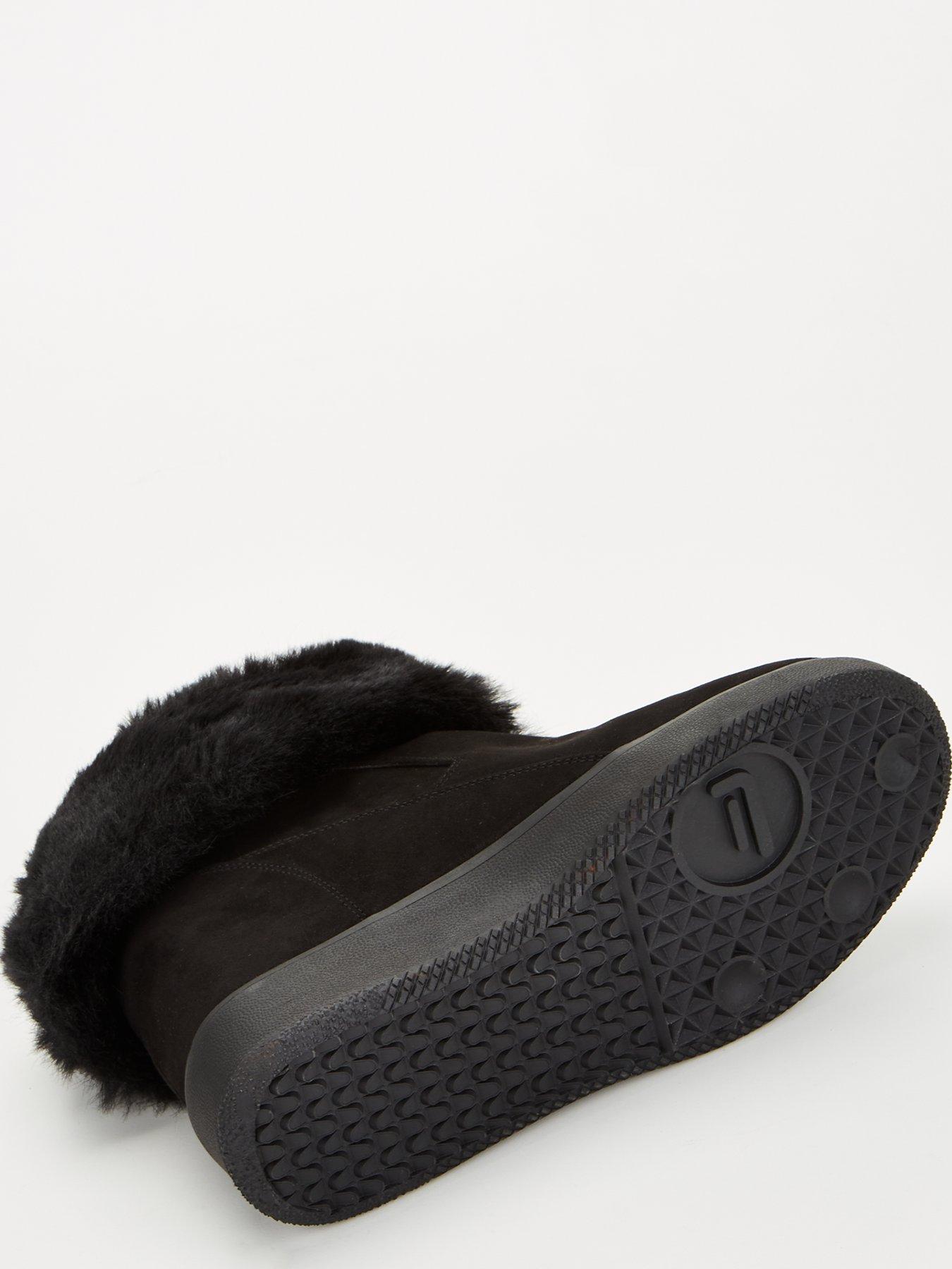 v-by-very-faux-fur-lined-wedge-trainer-boot-blackdetail