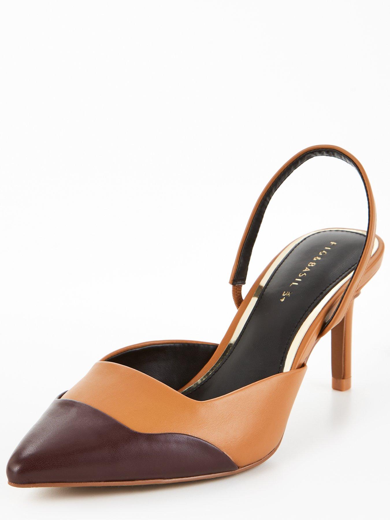 Mid heel 2024 pointed court shoes