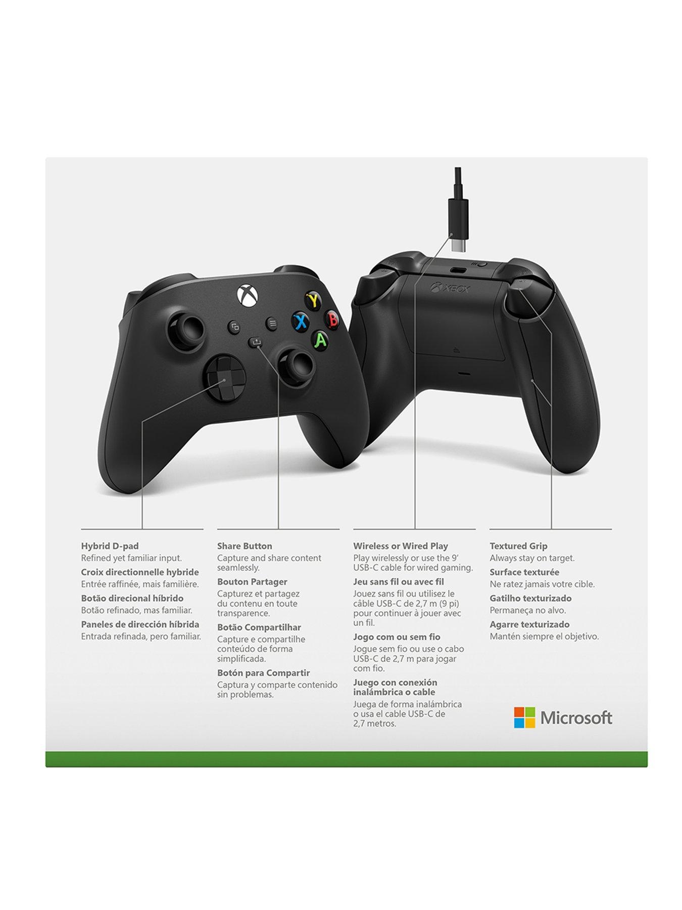 Image 5 of 5 of Xbox Wireless Controller - Carbon Black for Xbox Series X|S, Xbox One, and Windows Devices&nbsp;plus USB-C Cable