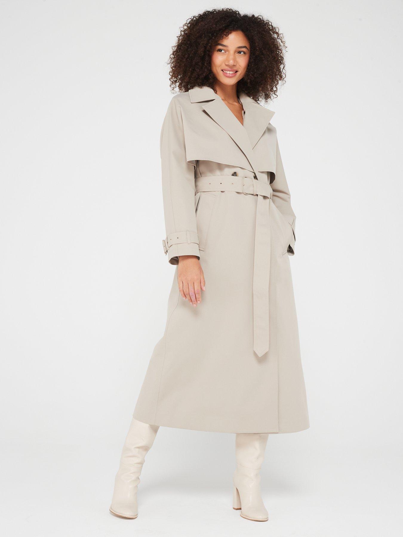 Calvin Klein Technical Bonded Trench Coat Taupe Very Ireland