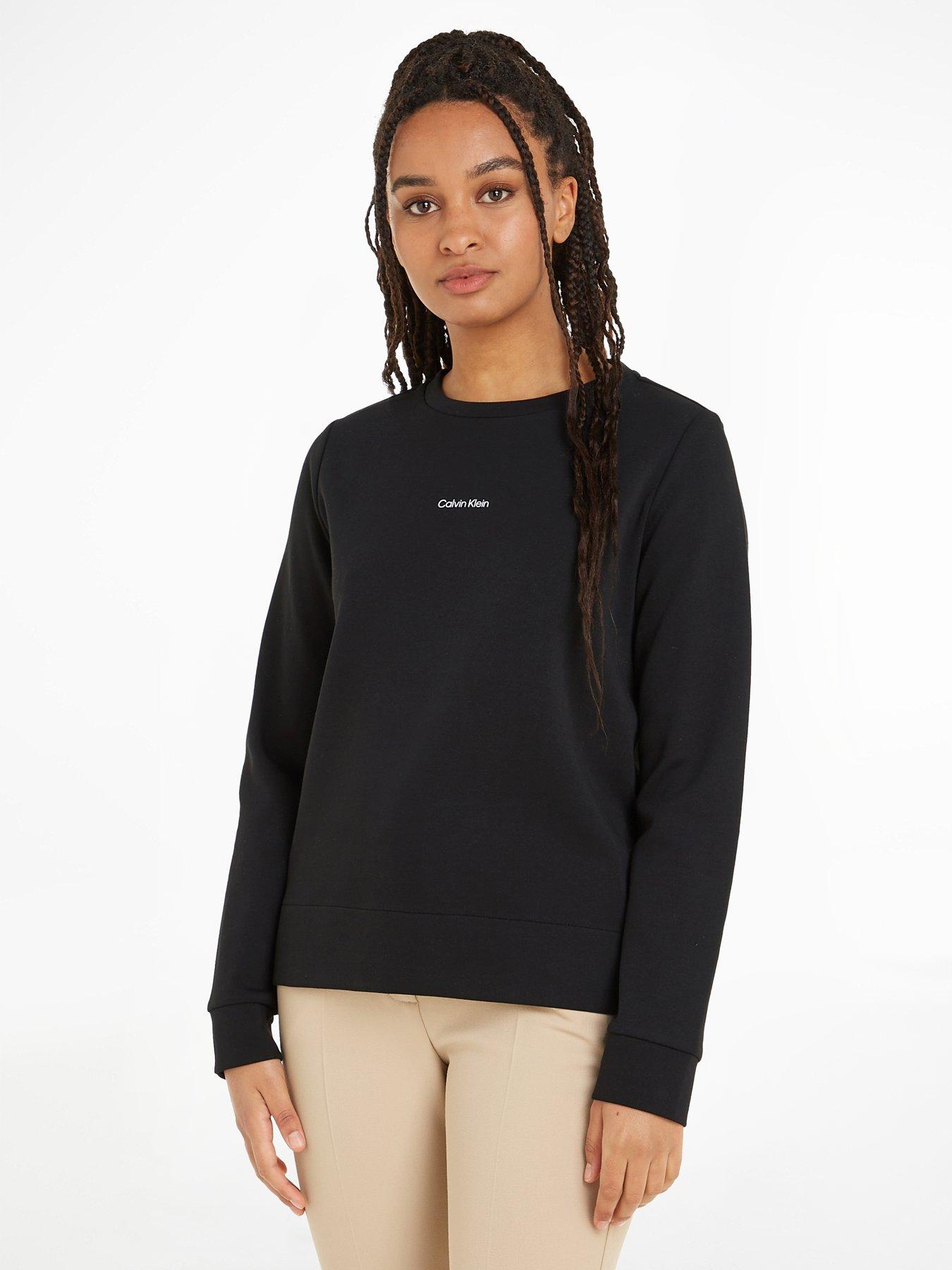 Calvin Klein Women's Shrunken Institutional Sweatshirt Dress