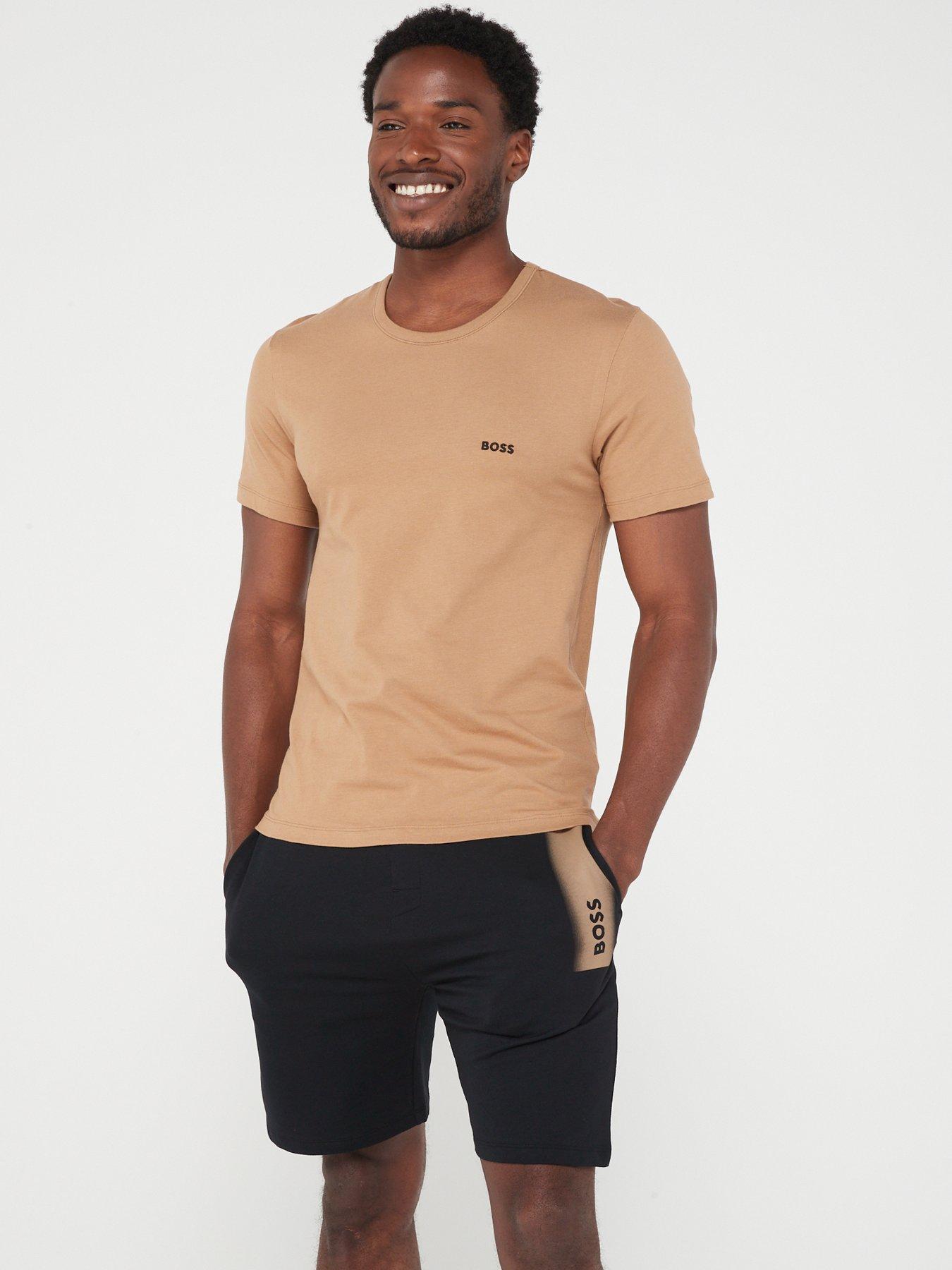 Image 2 of 7 of BOSS Mens 3 Pack Crew Neck Short Sleeve T-Shirts - Multi