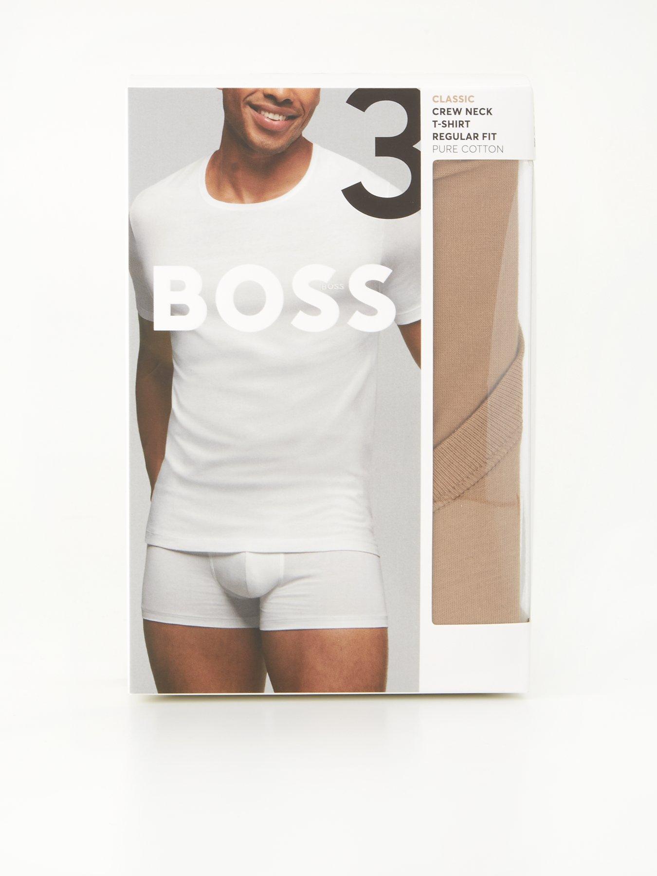 Image 7 of 7 of BOSS Mens 3 Pack Crew Neck Short Sleeve T-Shirts - Multi