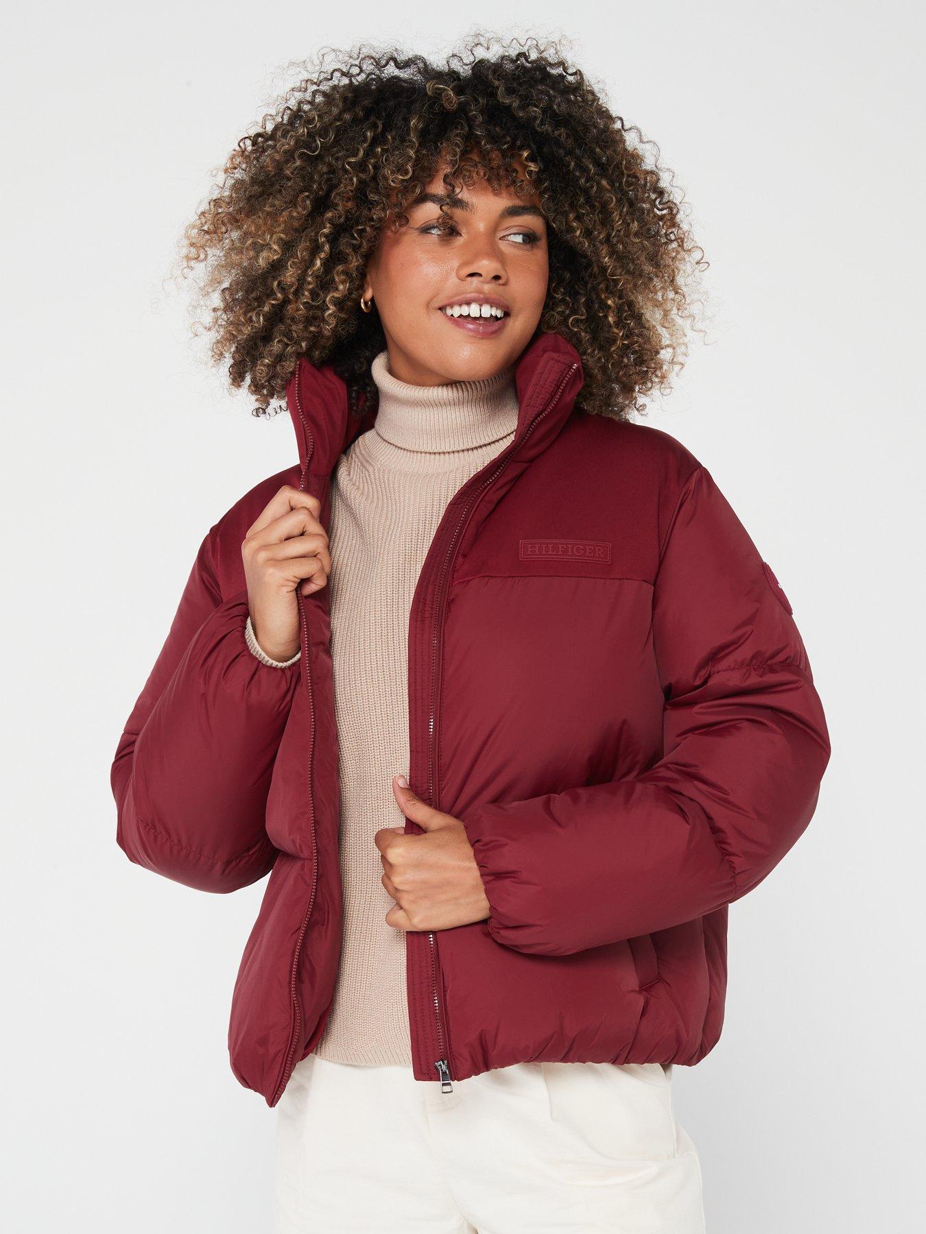 tommy hilfiger jacket red womens