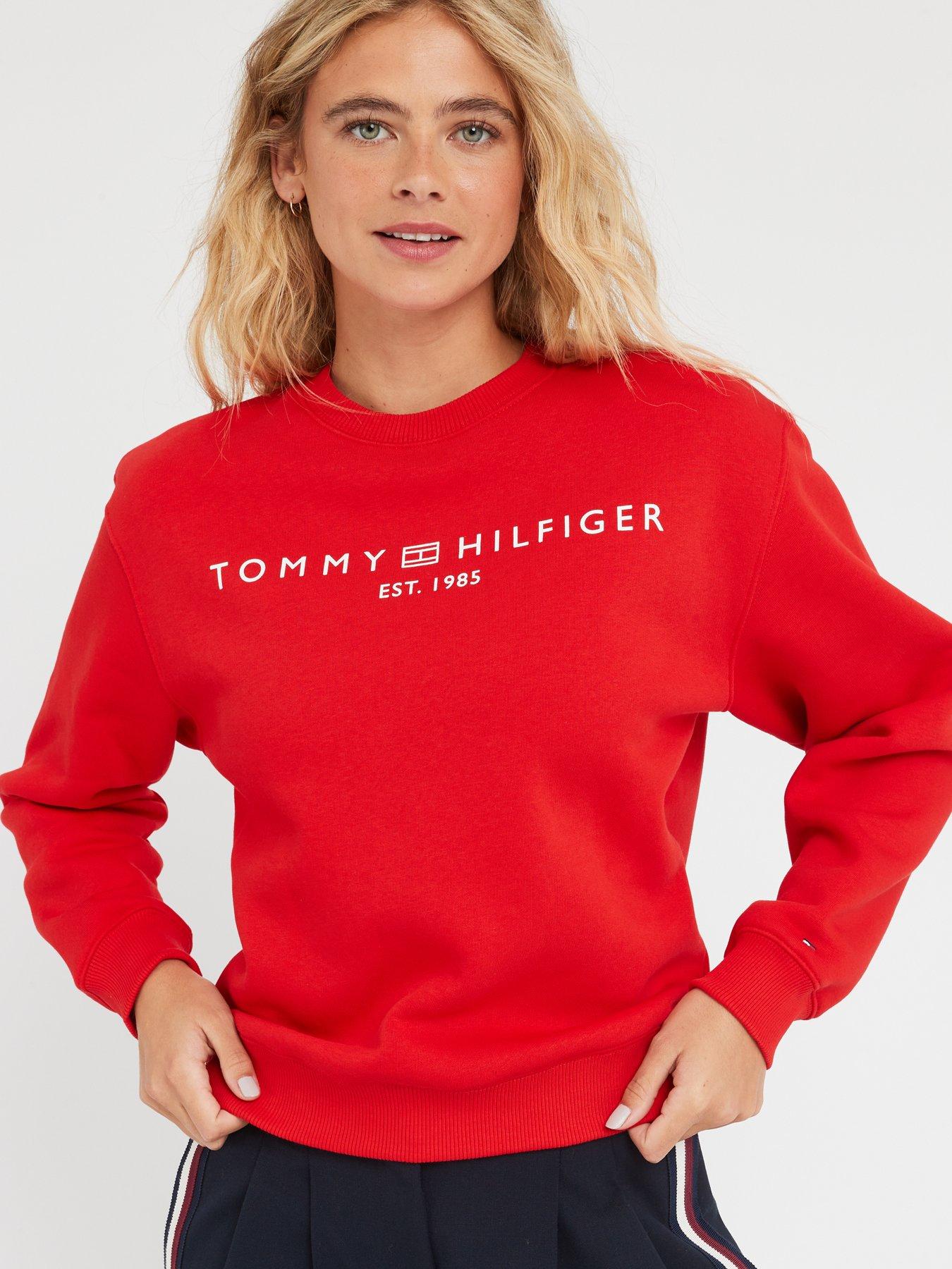 Red tommy best sale hilfiger jumper