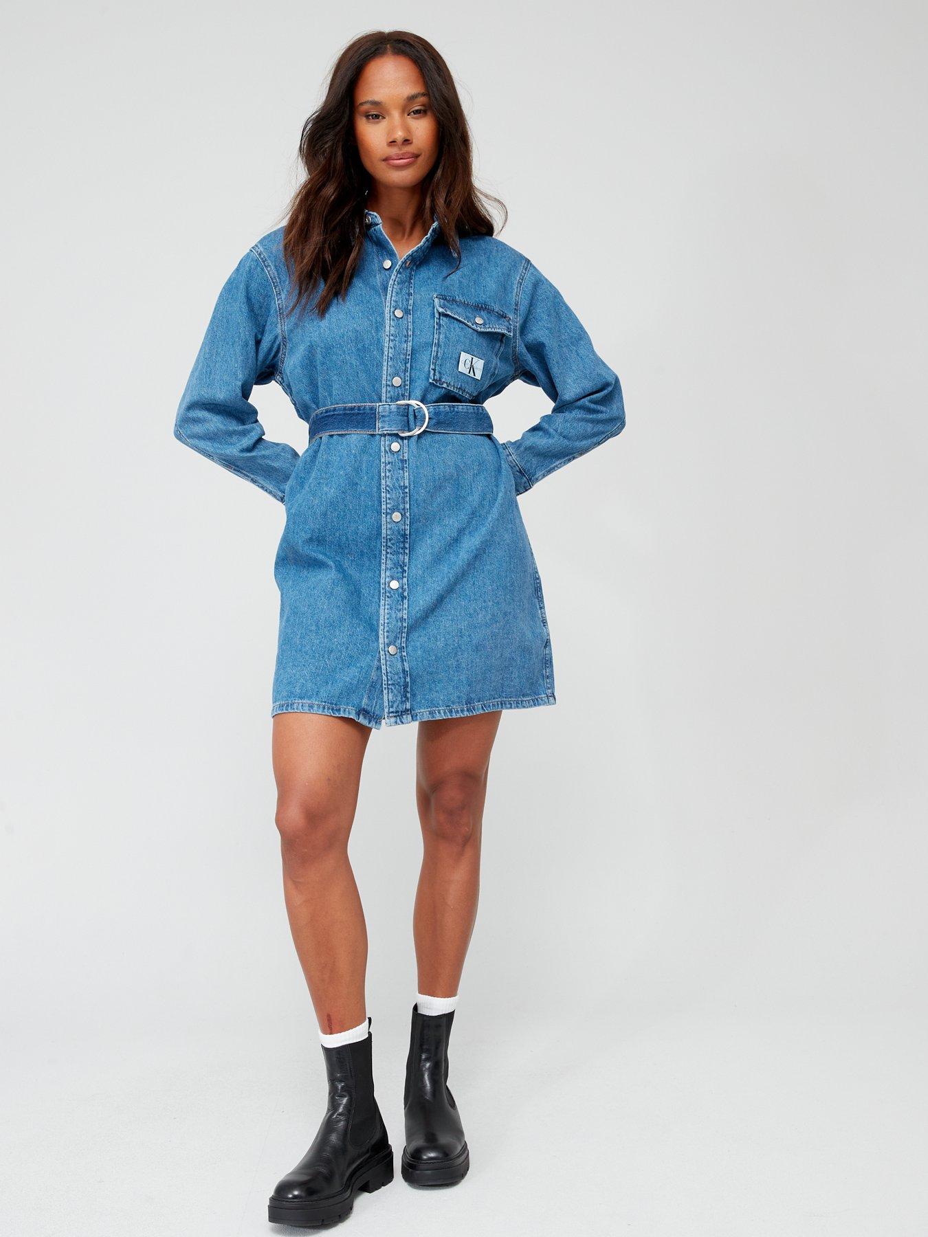 ONLY Blue Denim Shirt Dress