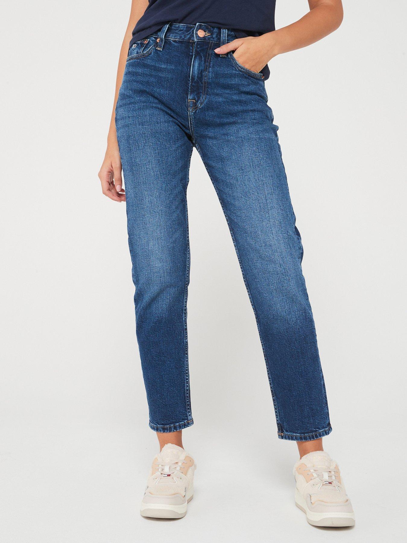 undefined High Rise Ankle Slim Jean - Blue