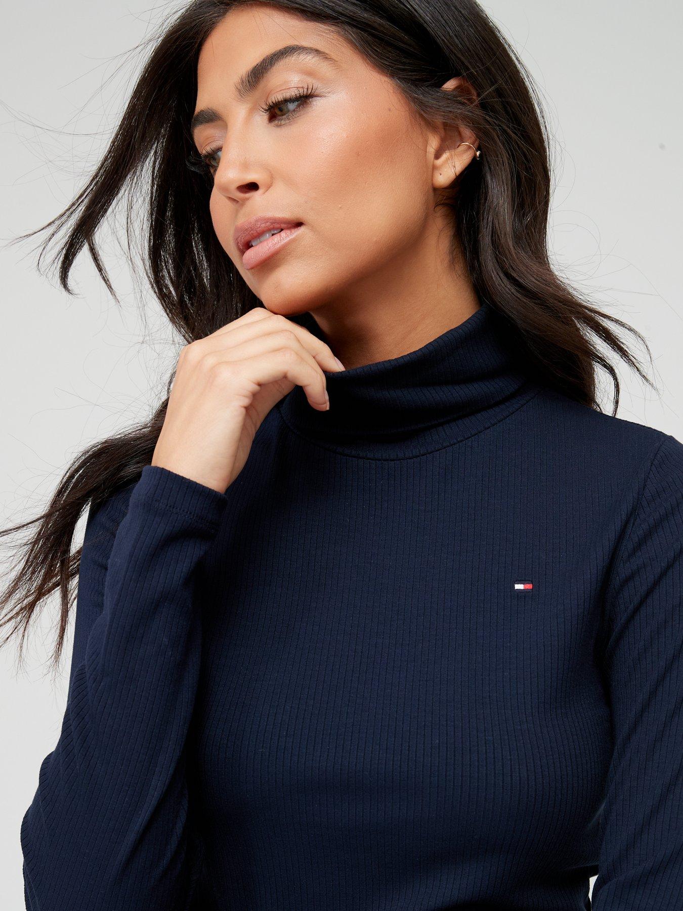 tommy-hilfiger-logo-jersey-roll-neck-top-navyoutfit