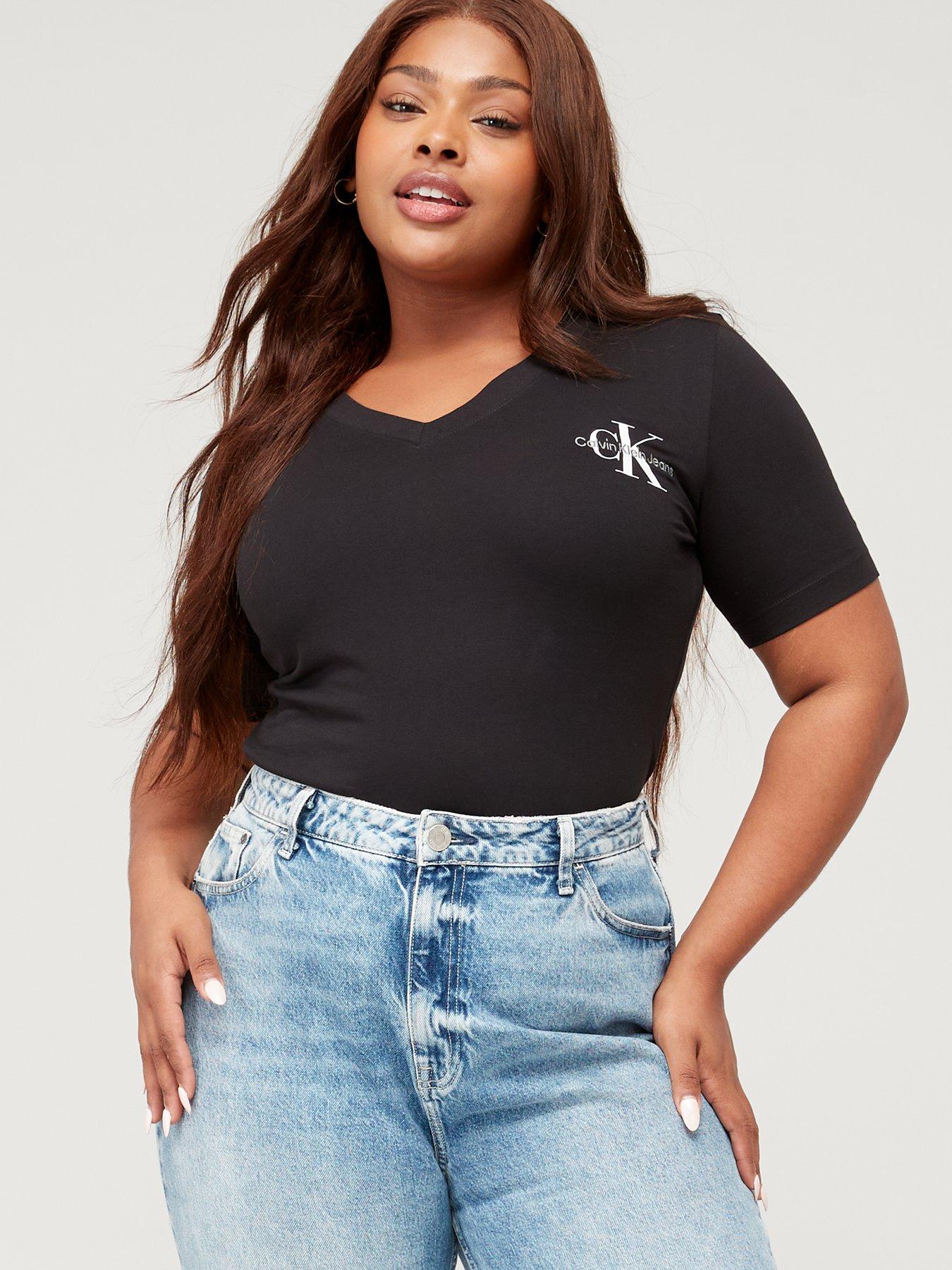 Plus size calvin top klein t shirt