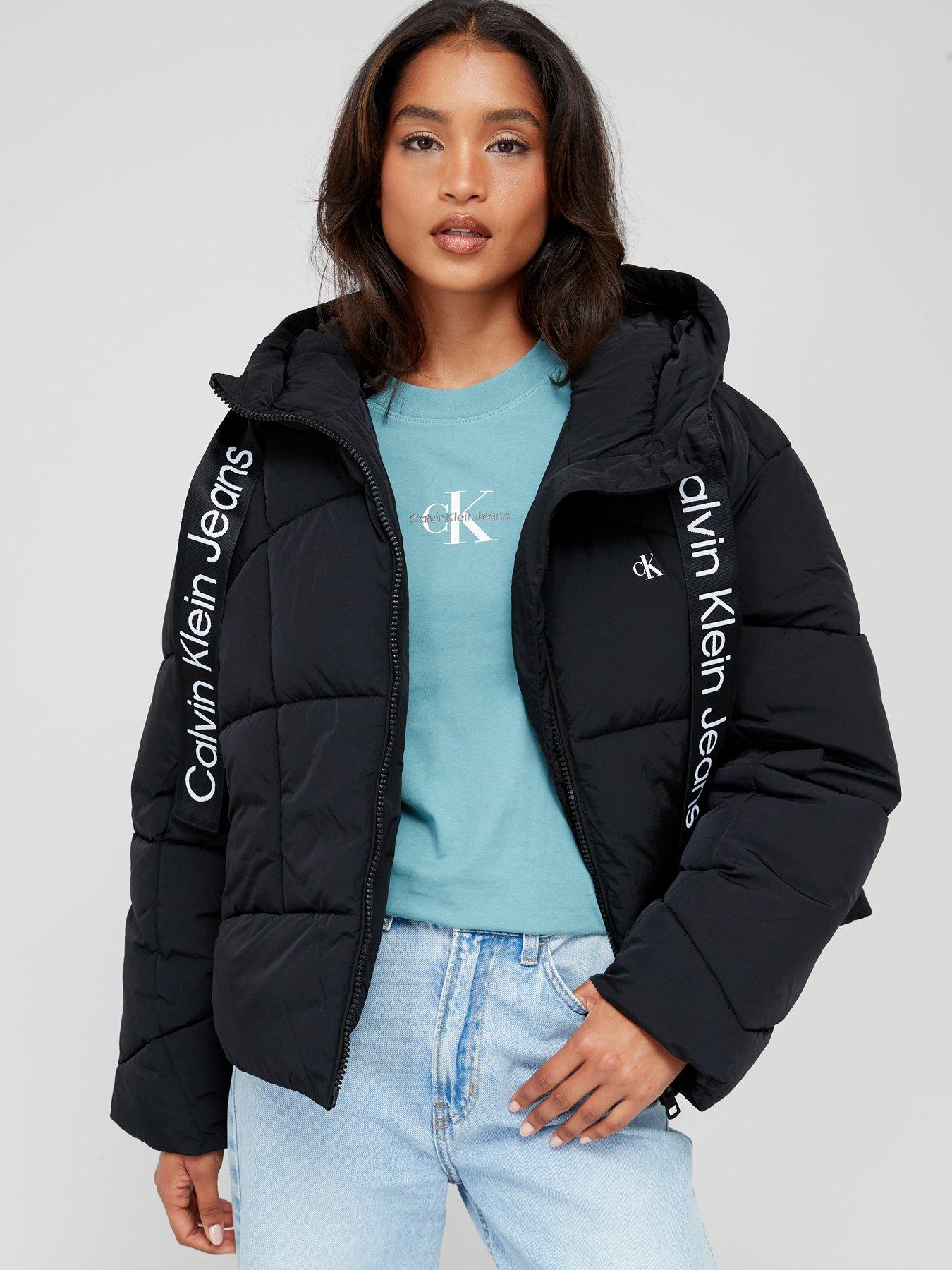 Calvin klein hotsell black puffer jacket